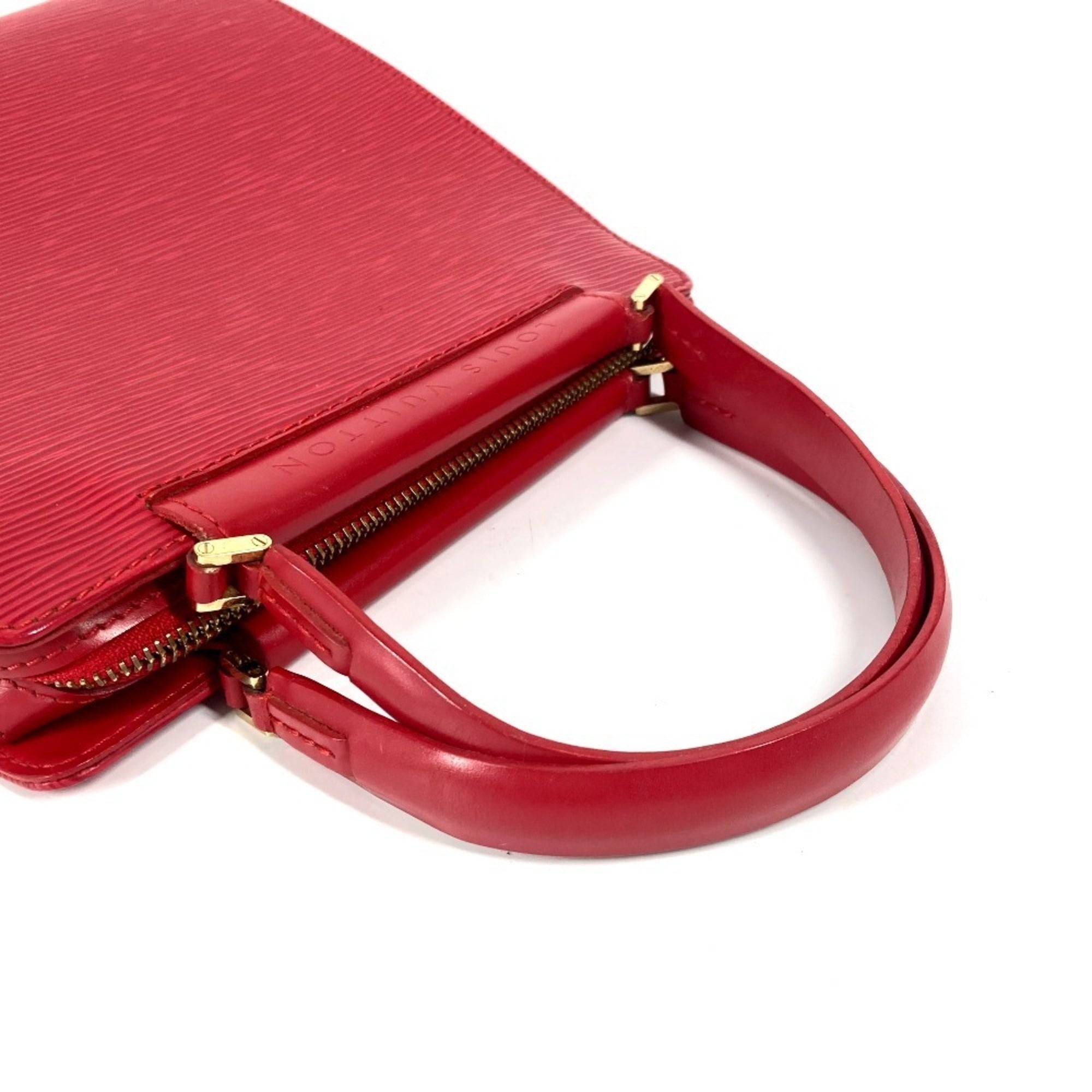 Louis Vuitton Red Color Epi Leather Handbag Tote Bag (Pre-Owned)