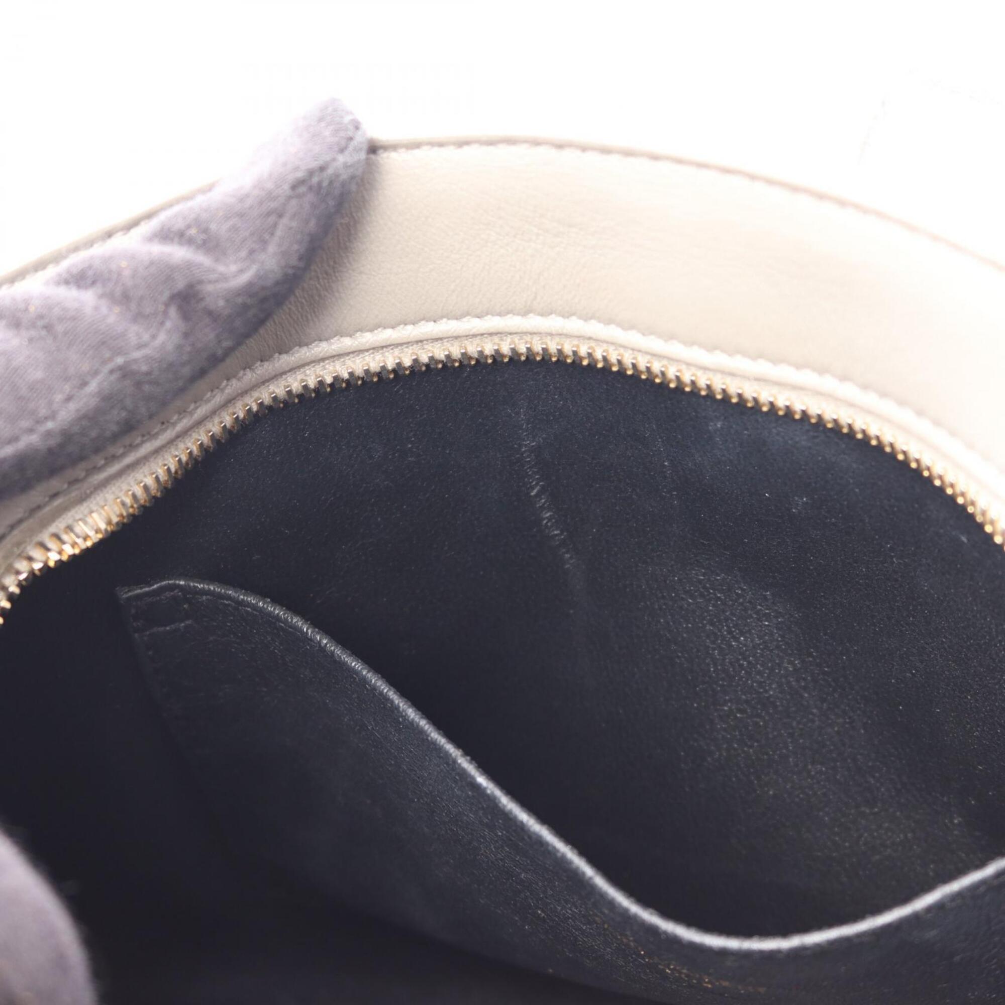 Yves Saint Laurent Gray Leather Handbag (Pre-Owned)