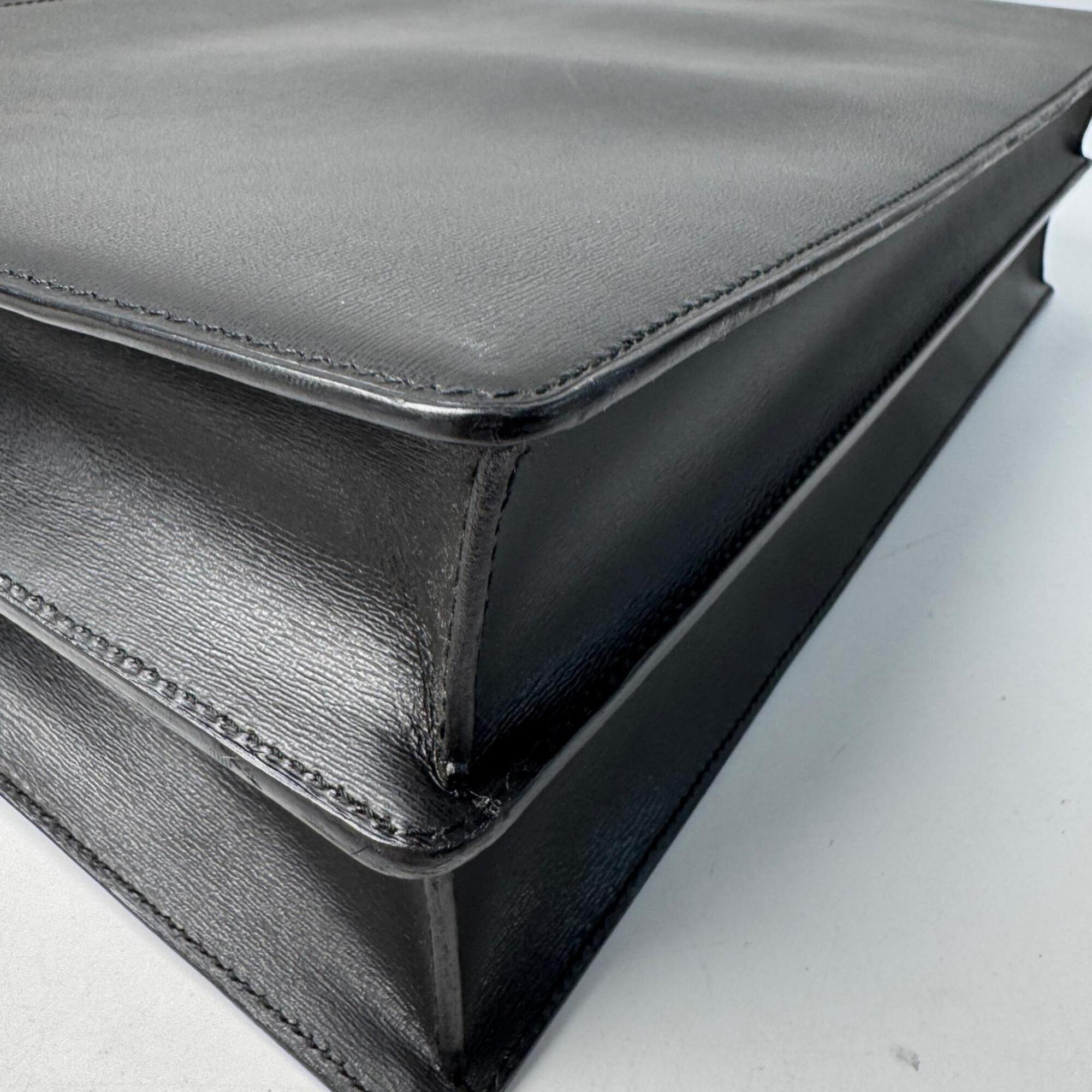 Cartier Black Leather Briefcase (Pre-Owned)