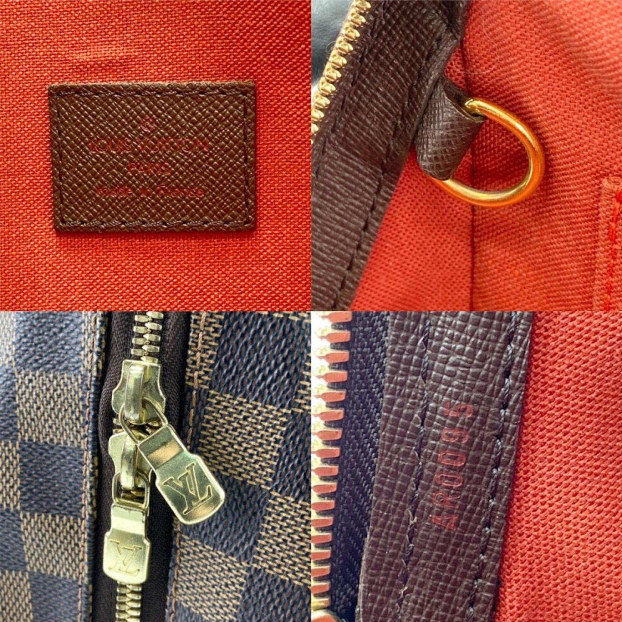 Louis Vuitton Beige Brown Damier Canvas Shoulder Bag (Pre-Owned)