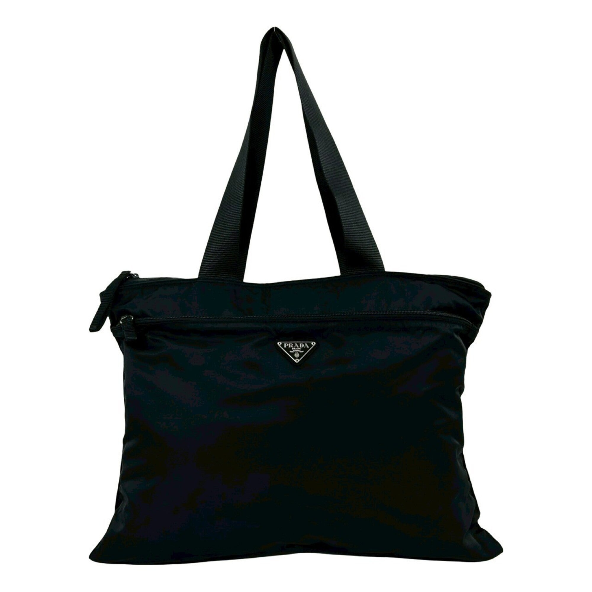 Prada Black Nylon Handbag Shoulder Bag Tote Bag (Pre-Owned)