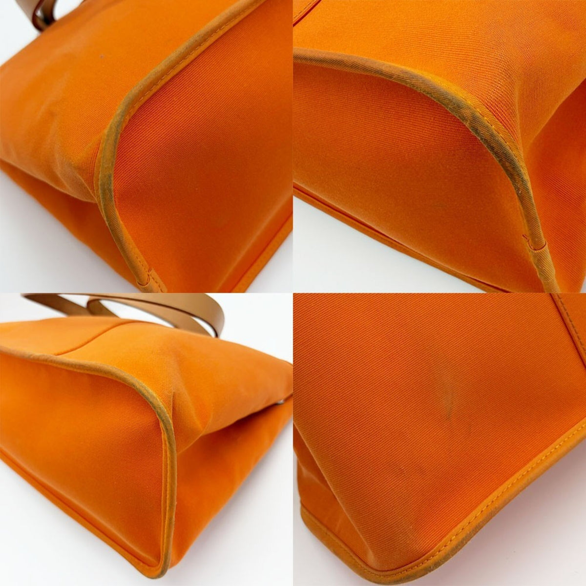 Hermes Orange Toile Officier Tote Bag (Pre-Owned)