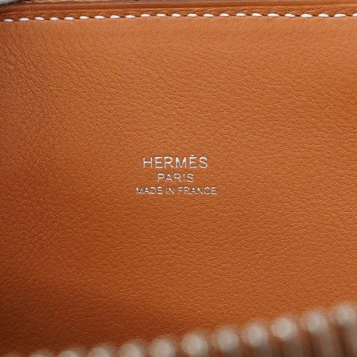 Hermes Gold Leather Handbag (Pre-Owned)