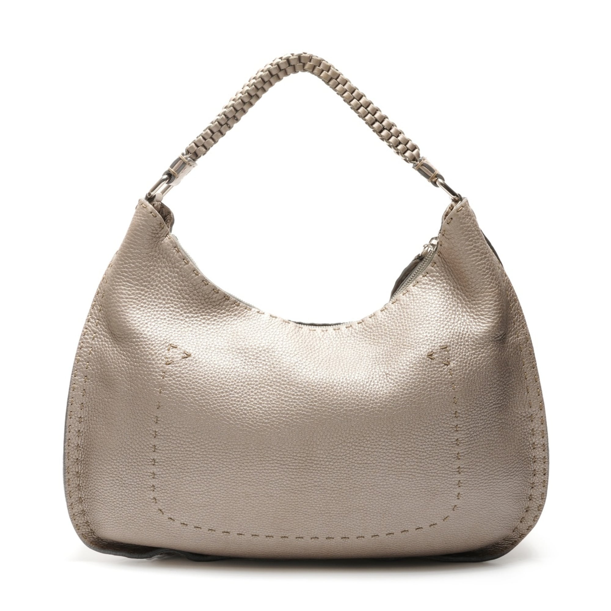 Fendi Selleria Silver Shoulder Bag (Pre-Owned)