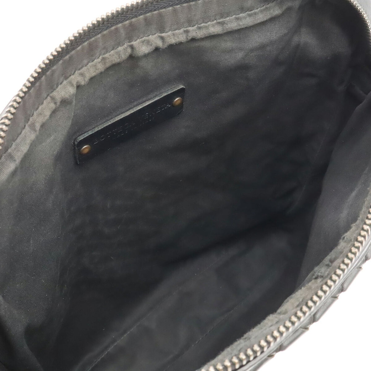 Bottega Veneta Black Leather Shoulder Bag (Pre-Owned)