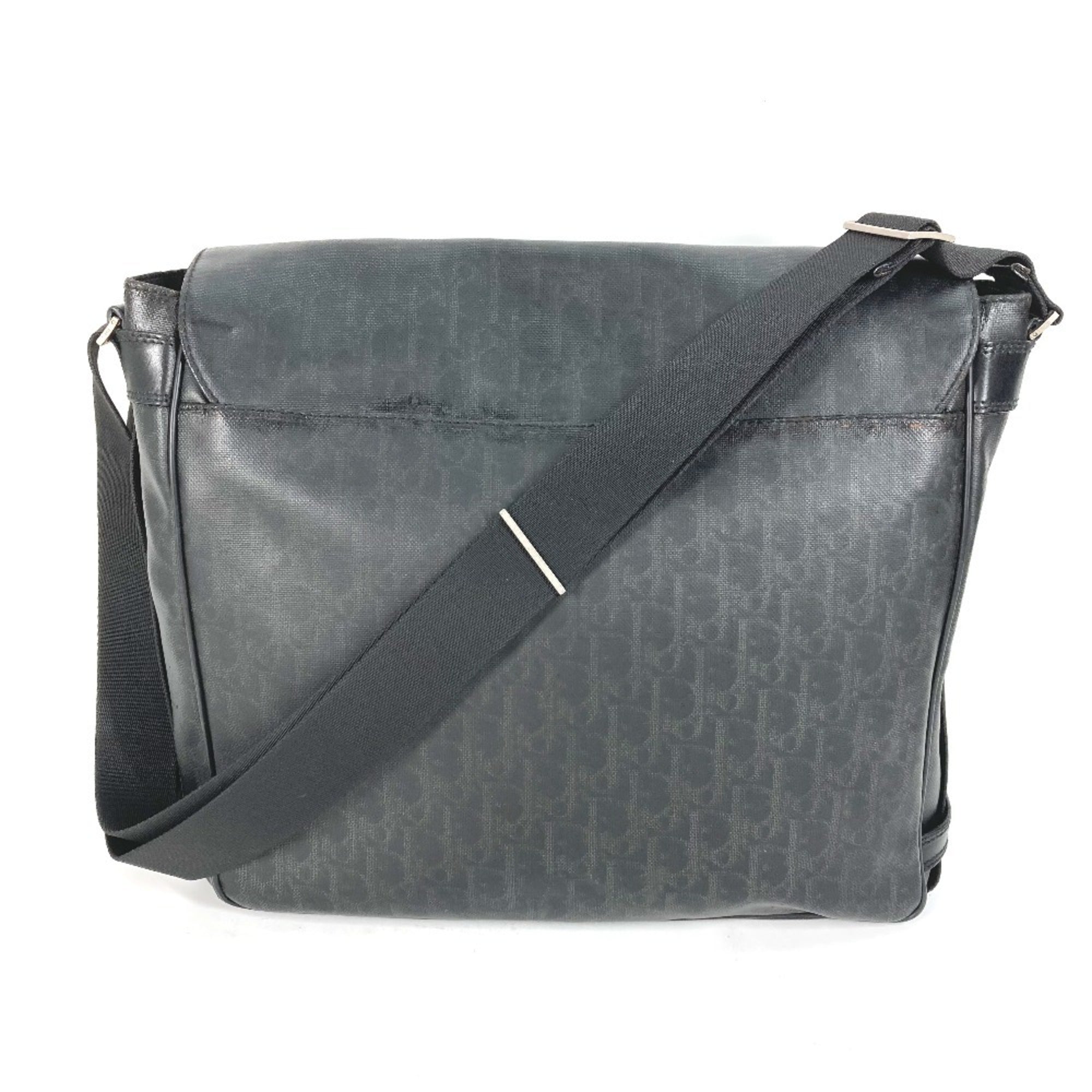 Dior Homme Black Pvc Messenger Bag Shoulder Bag (Pre-Owned)