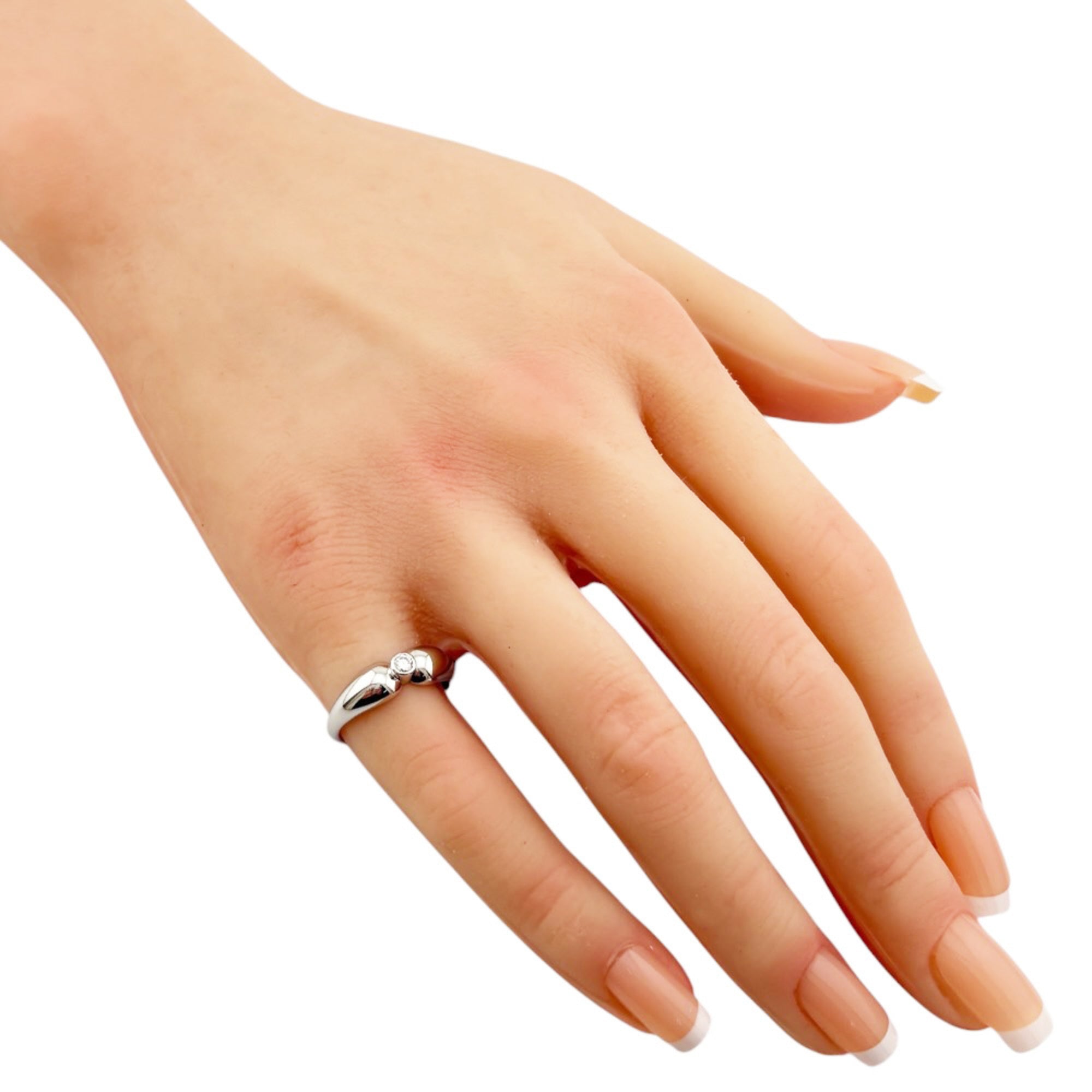 Tiffany Silver Platinum 950 Band Ring (Pre-Owned)
