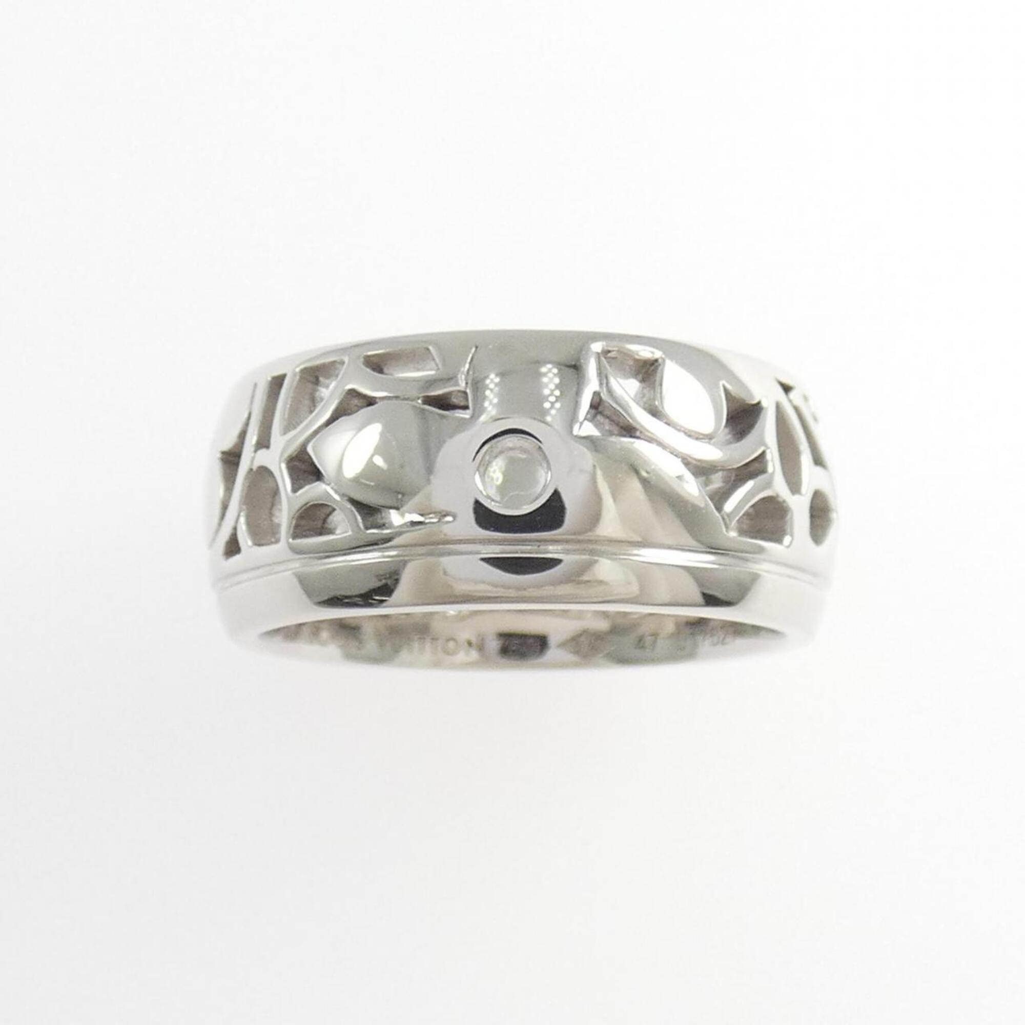 Louis Vuitton White Gold (18K) Band Ring (Pre-Owned)