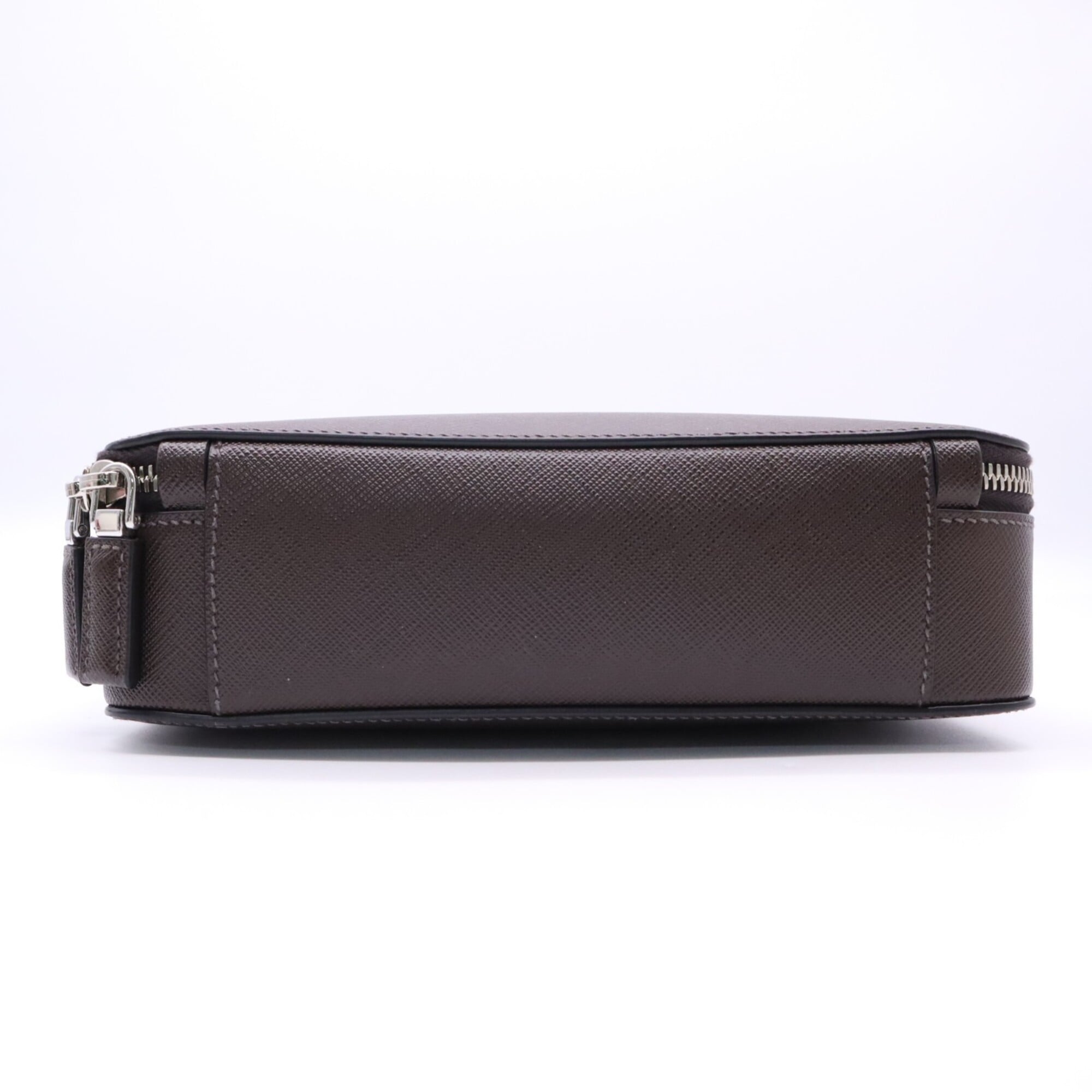 Prada Saffiano Brown Saffiano Shoulder Bag (Pre-Owned)