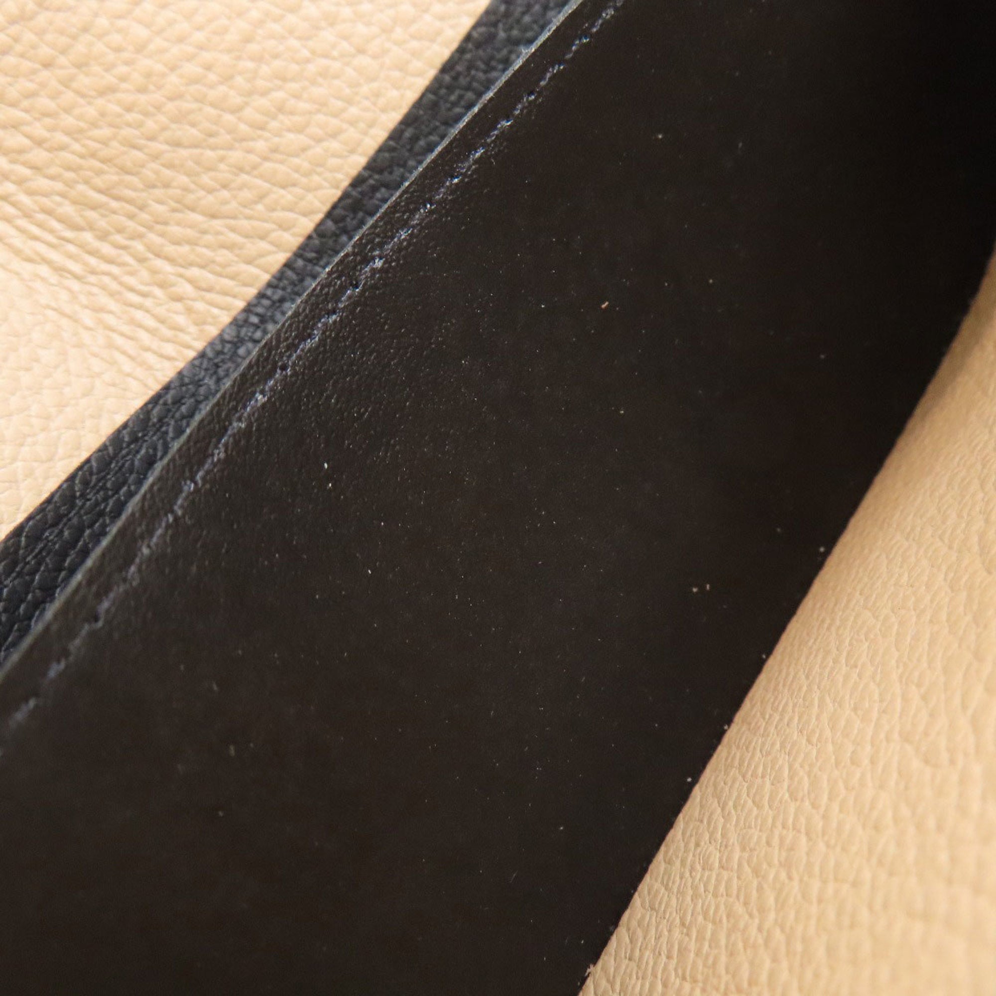 Louis Vuitton Beige Black Monogram Empreinte Long Wallet (Bi-Fold) (Pre-Owned)