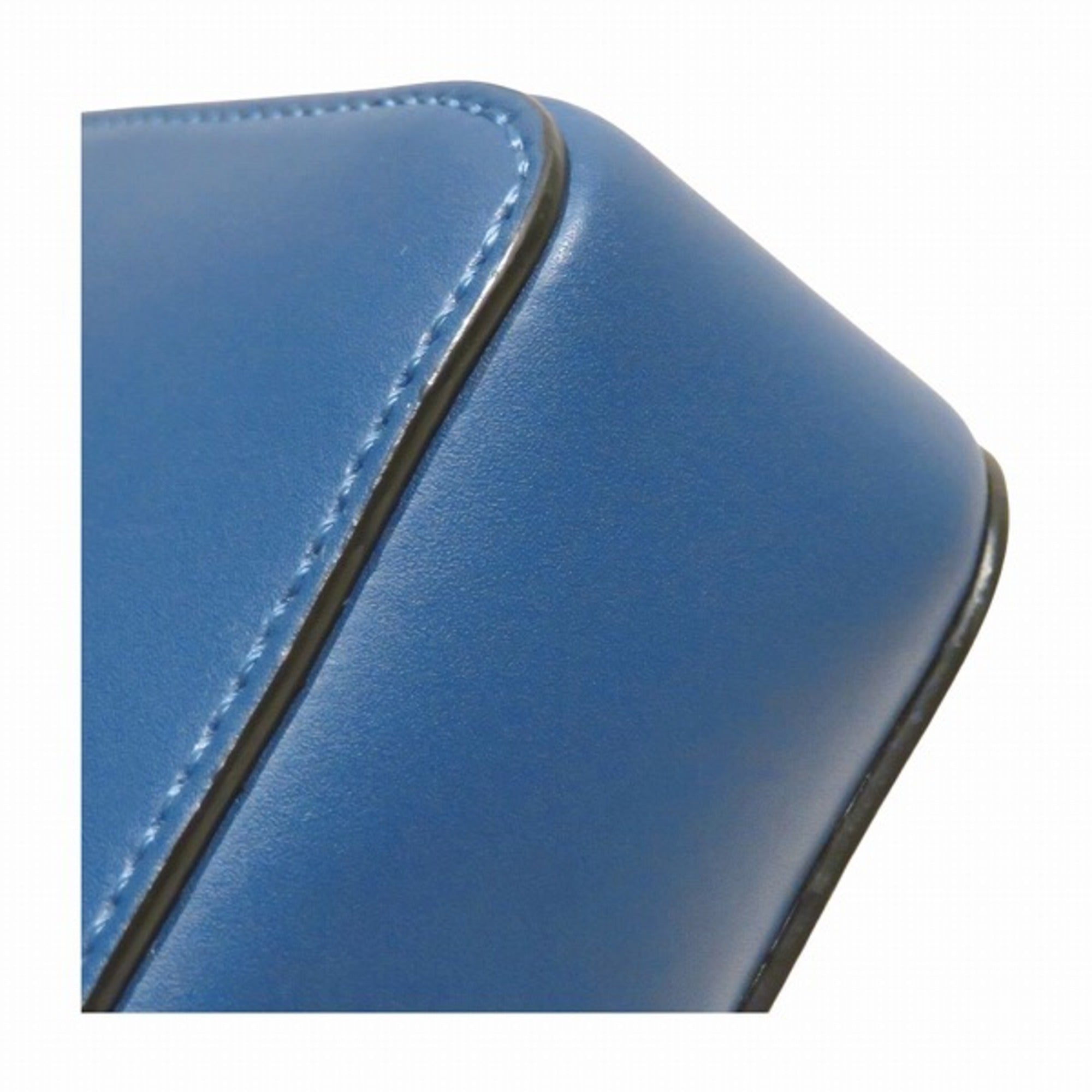 Valentino Blue Leather Shoulder Bag Sling Bag (Pre-Owned)