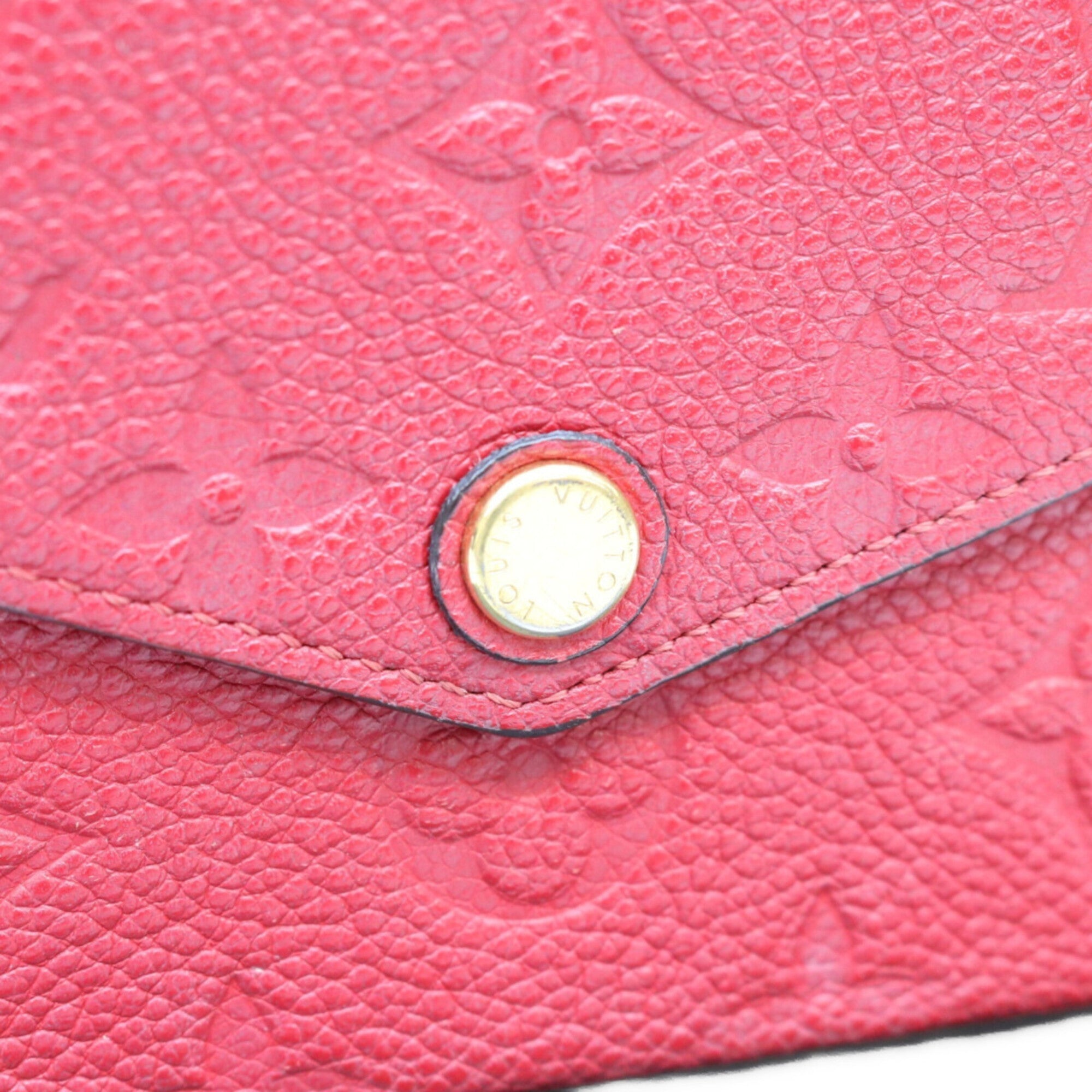 Louis Vuitton Cerise Red Color Monogram Empreinte Shoulder Bag (Pre-Owned)