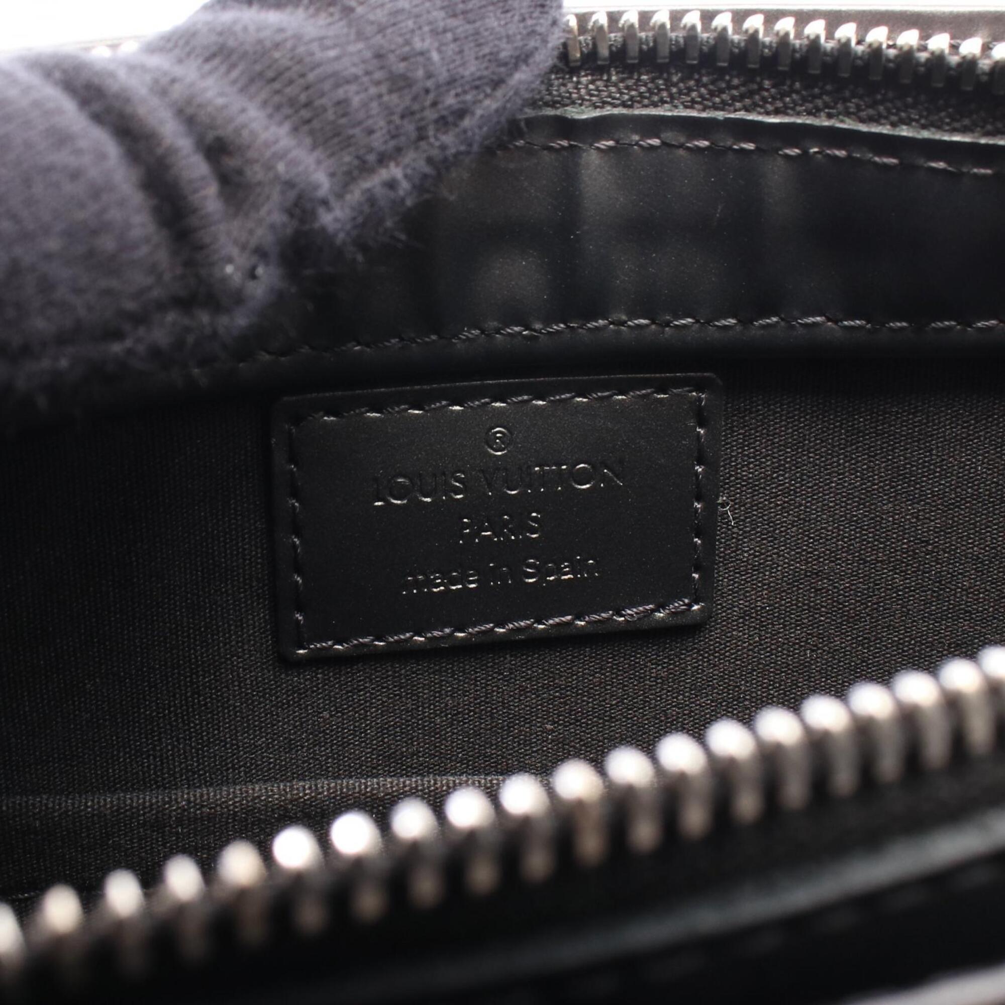 Louis Vuitton Black Noir Monogram Mat Leather Handbag Shoulder Bag (Pre-Owned)