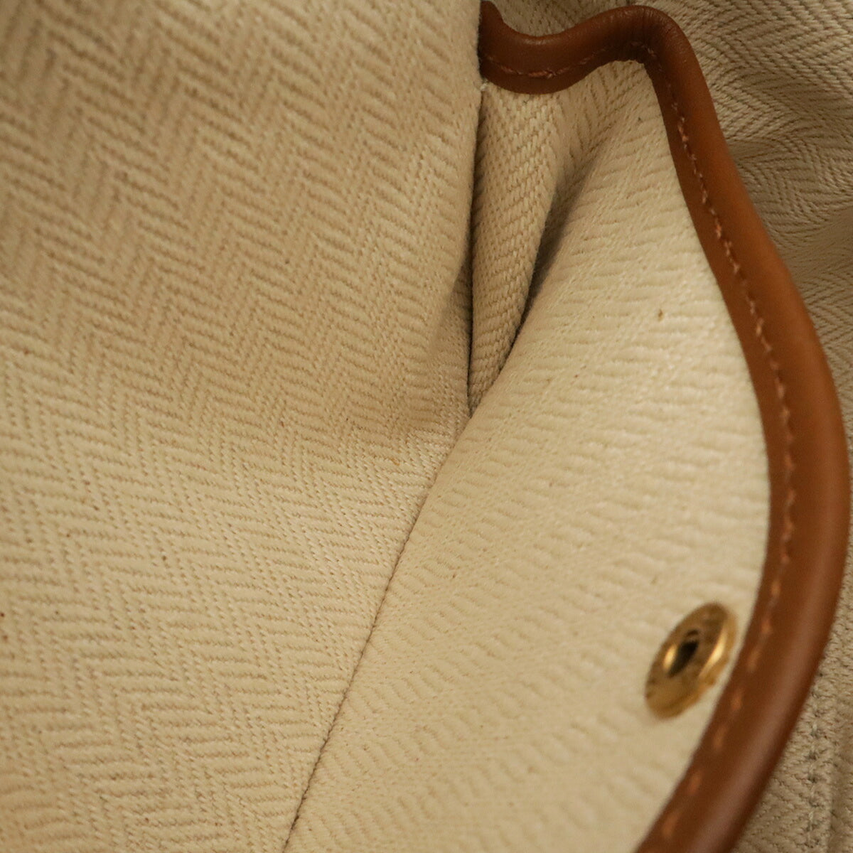Gucci Beige Brown Brown Canvas Shoulder Bag (Pre-Owned)