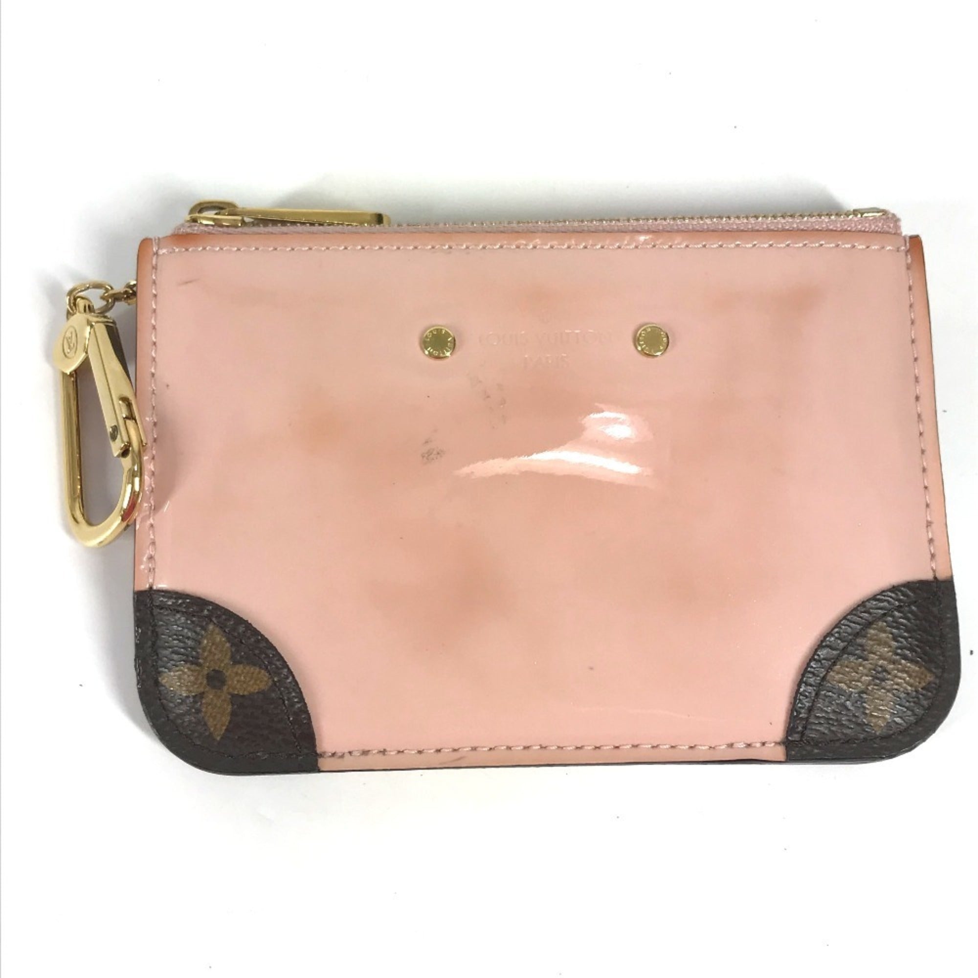 Louis Vuitton Pink Patent Leather Coin Purse/Coin Case (Pre-Owned)