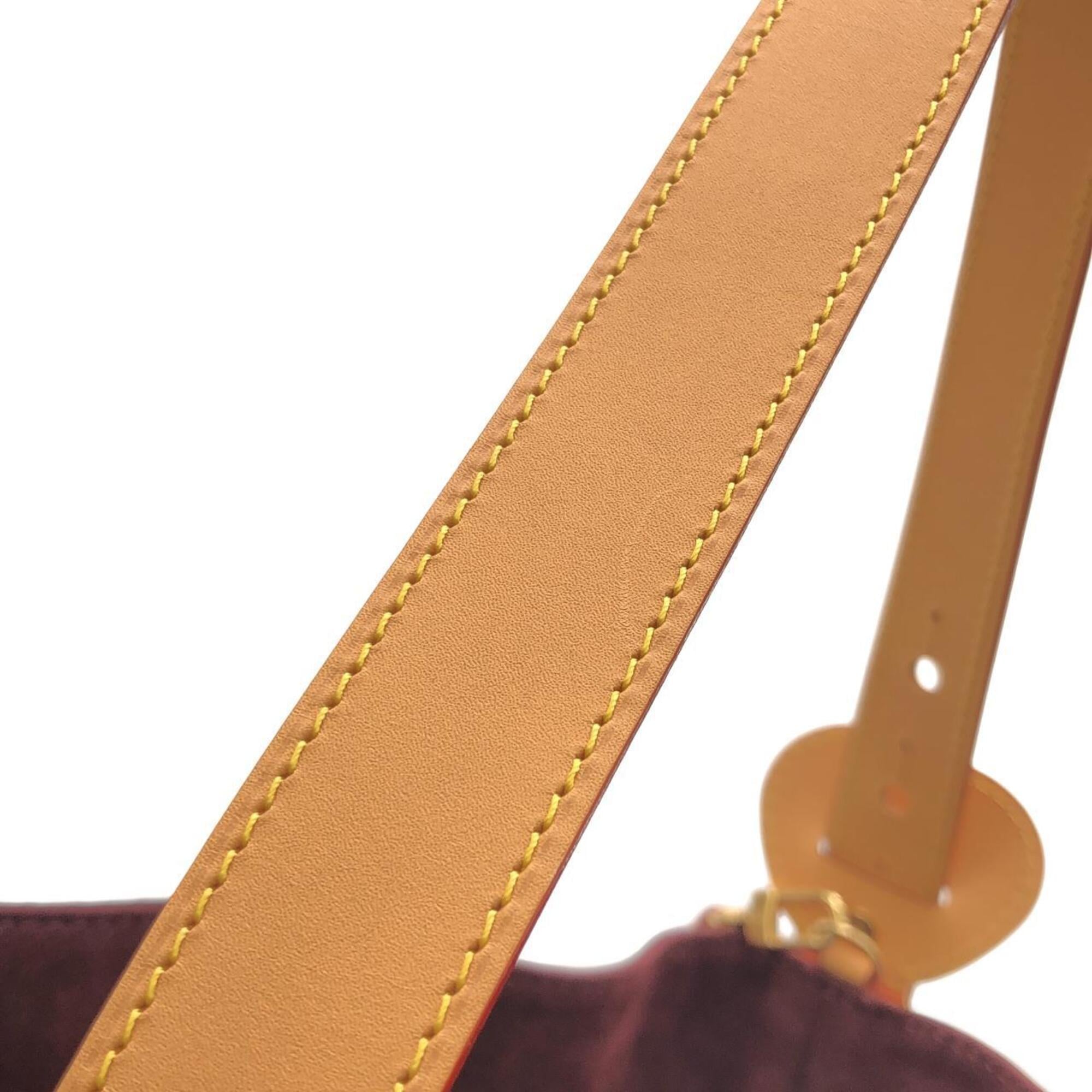 Louis Vuitton Monogram Marron Coated Canvas Pouch Shoulder Bag (Pre-Owned)