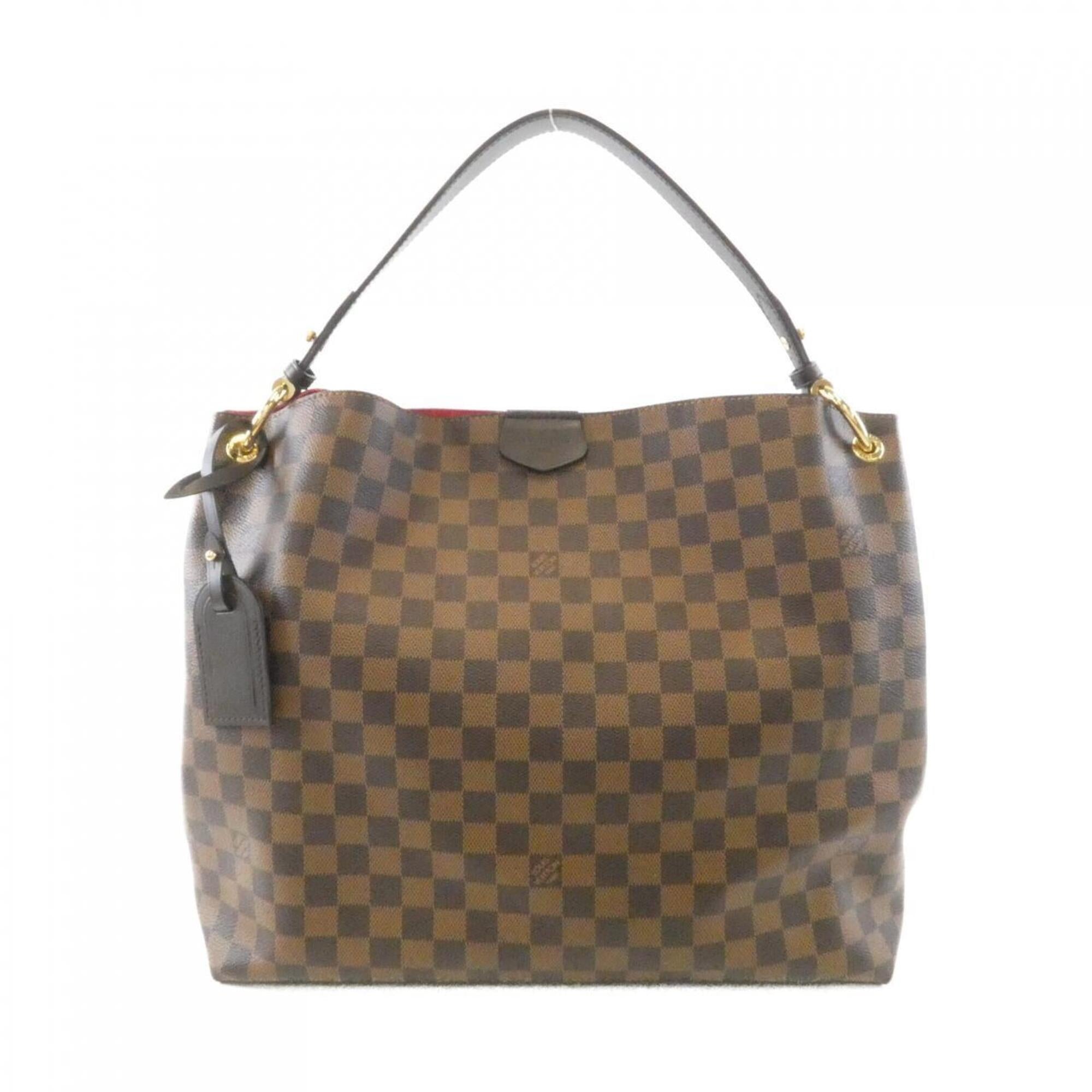 Louis Vuitton Brown Coated Canvas Shoulder Bag (Pre-Owned)
