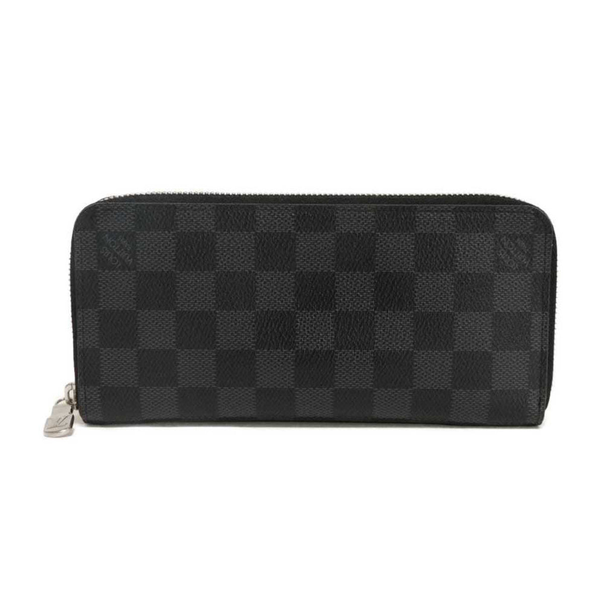 Louis Vuitton Black Damier Graphite Noir Damier Graphite Long Wallet (Bi-Fold) (Pre-Owned)