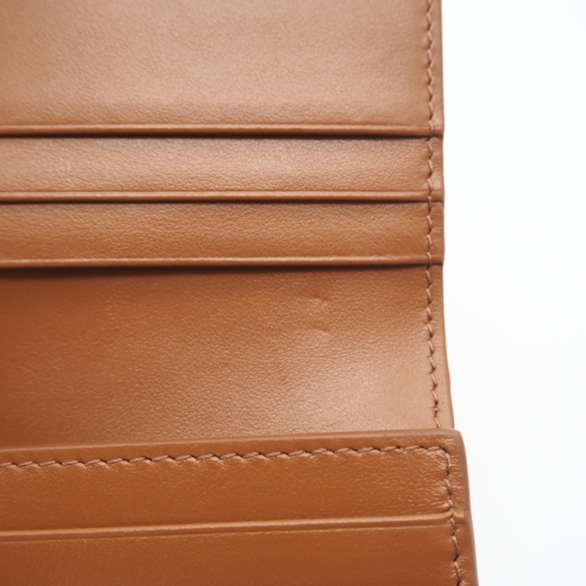 Celine Beige Blue Brown Coated Canvas Wallet (Bi-Fold) (Pre-Owned)