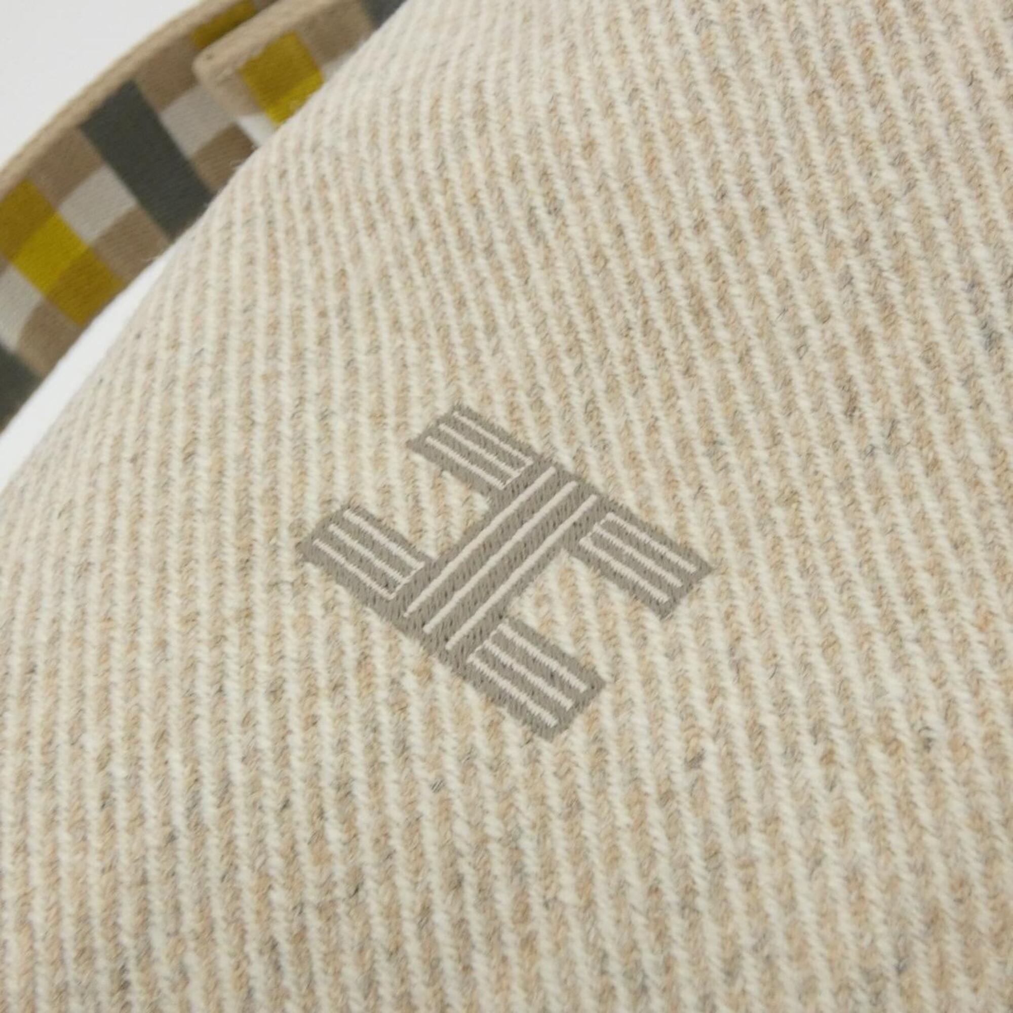 Hermes Beige Wool Pouch (Pre-Owned)