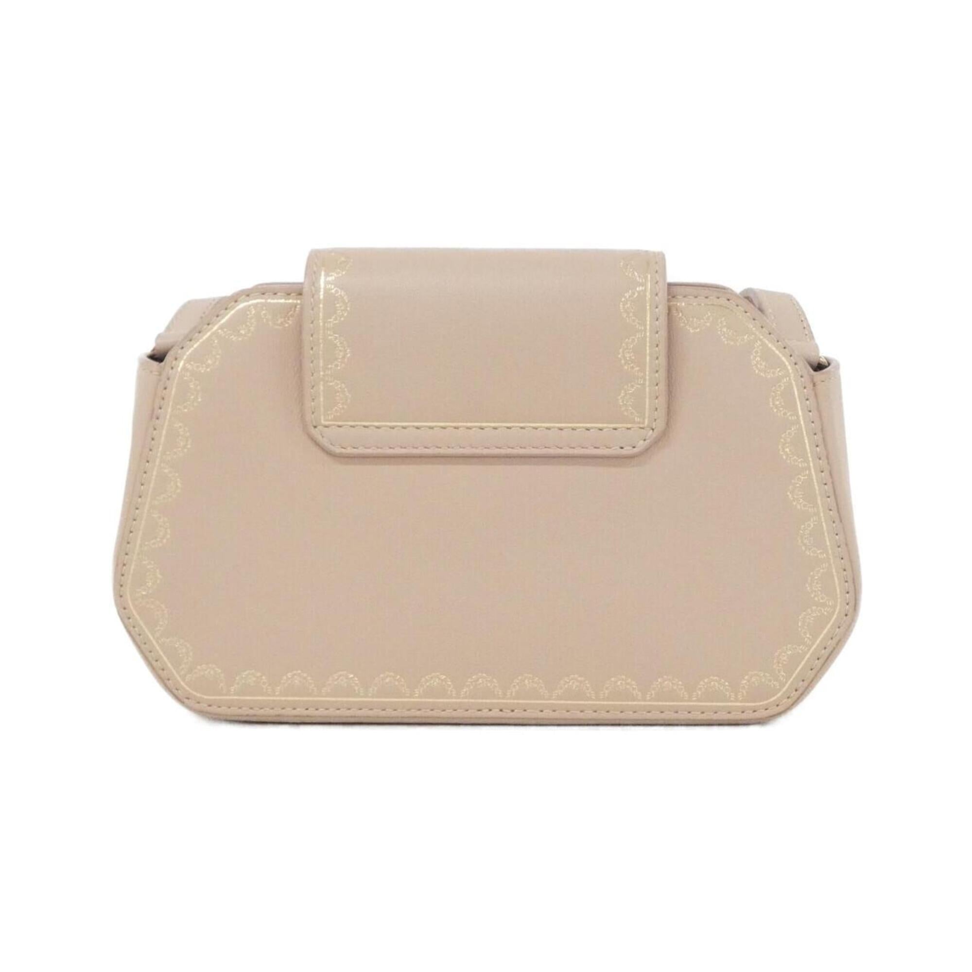 Cartier Light Pink Leather Shoulder Bag (Pre-Owned)