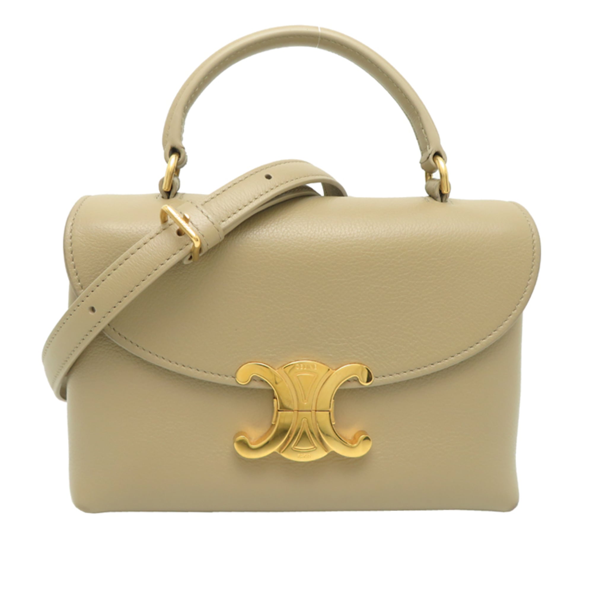 Celine Beige Leather Handbag (Pre-Owned)