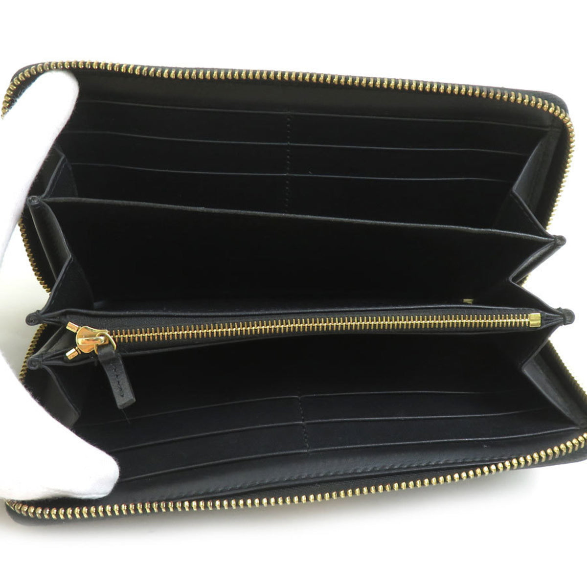 Gucci Black Leather Long Bill Wallet (Bi-Fold) (Pre-Owned)