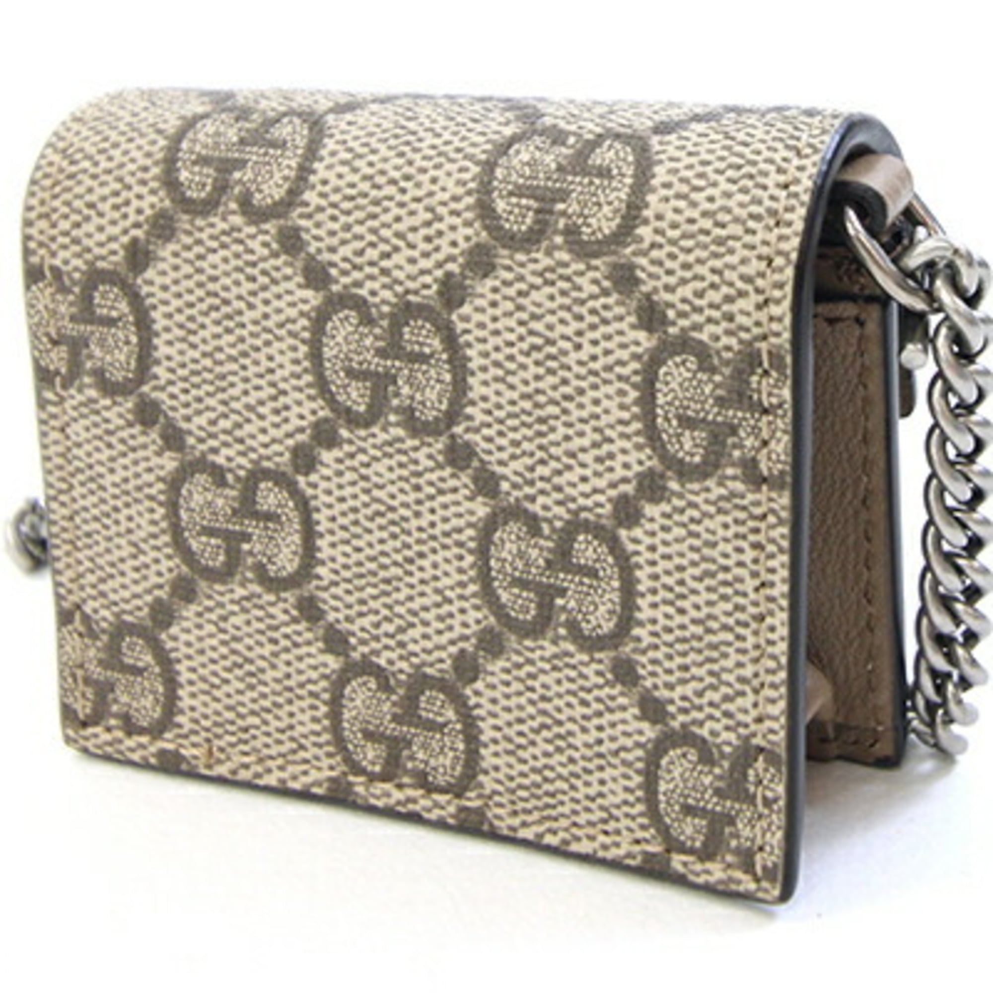 Gucci Beige Pvc Leather Pouch (Pre-Owned)