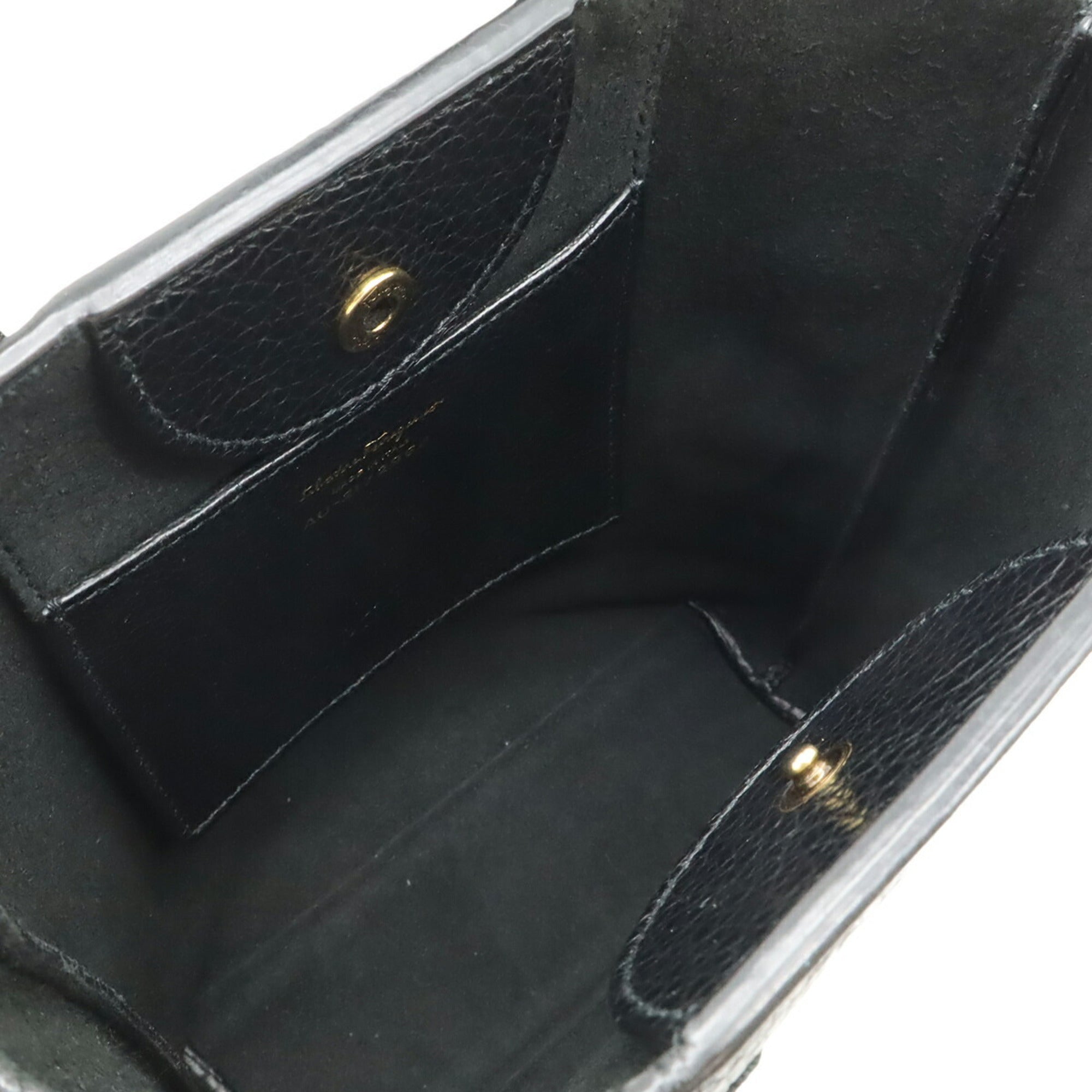 Salvatore Ferragamo Black Leather Handbag Shoulder Bag (Pre-Owned)
