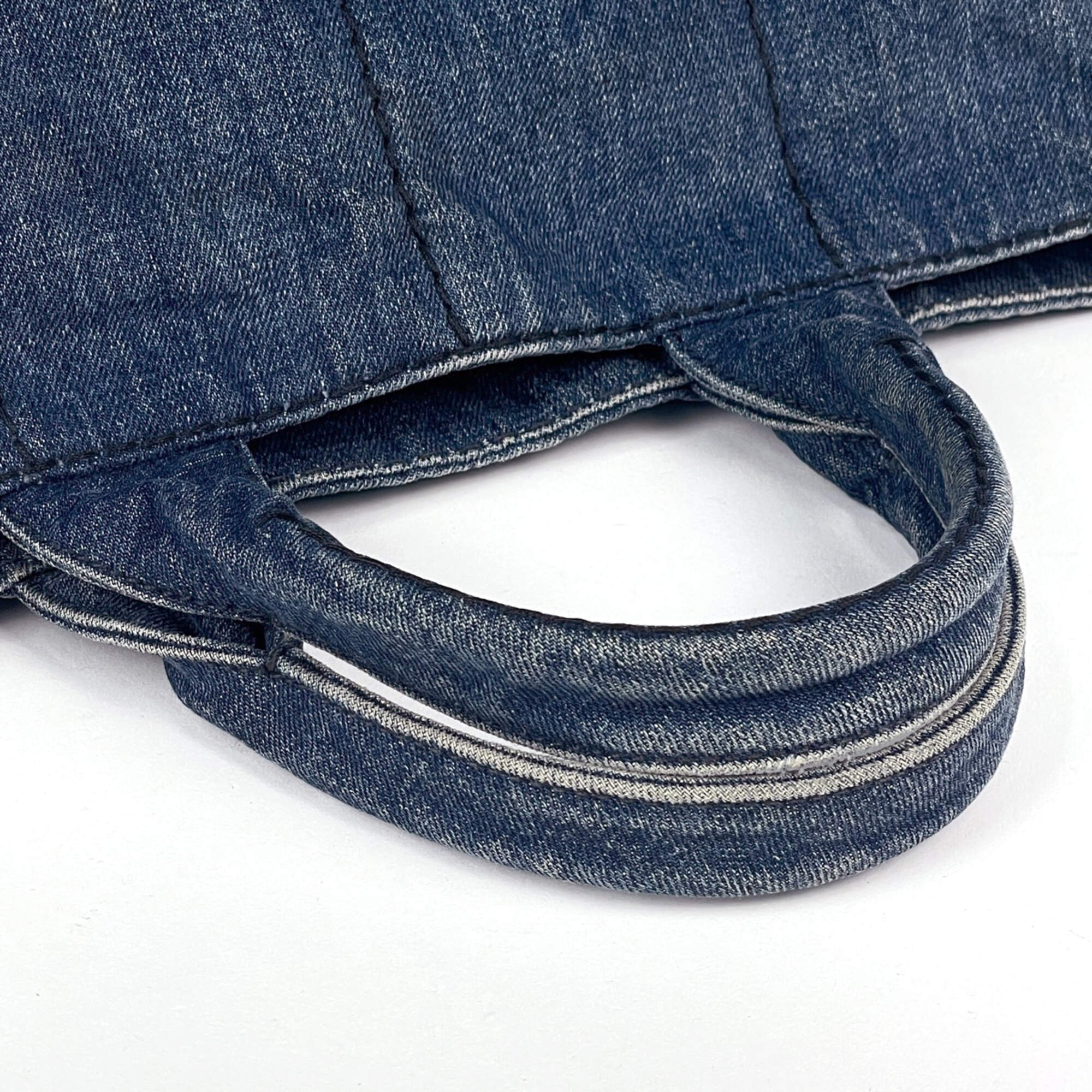 Prada Navy Denim Tote Bag (Pre-Owned)