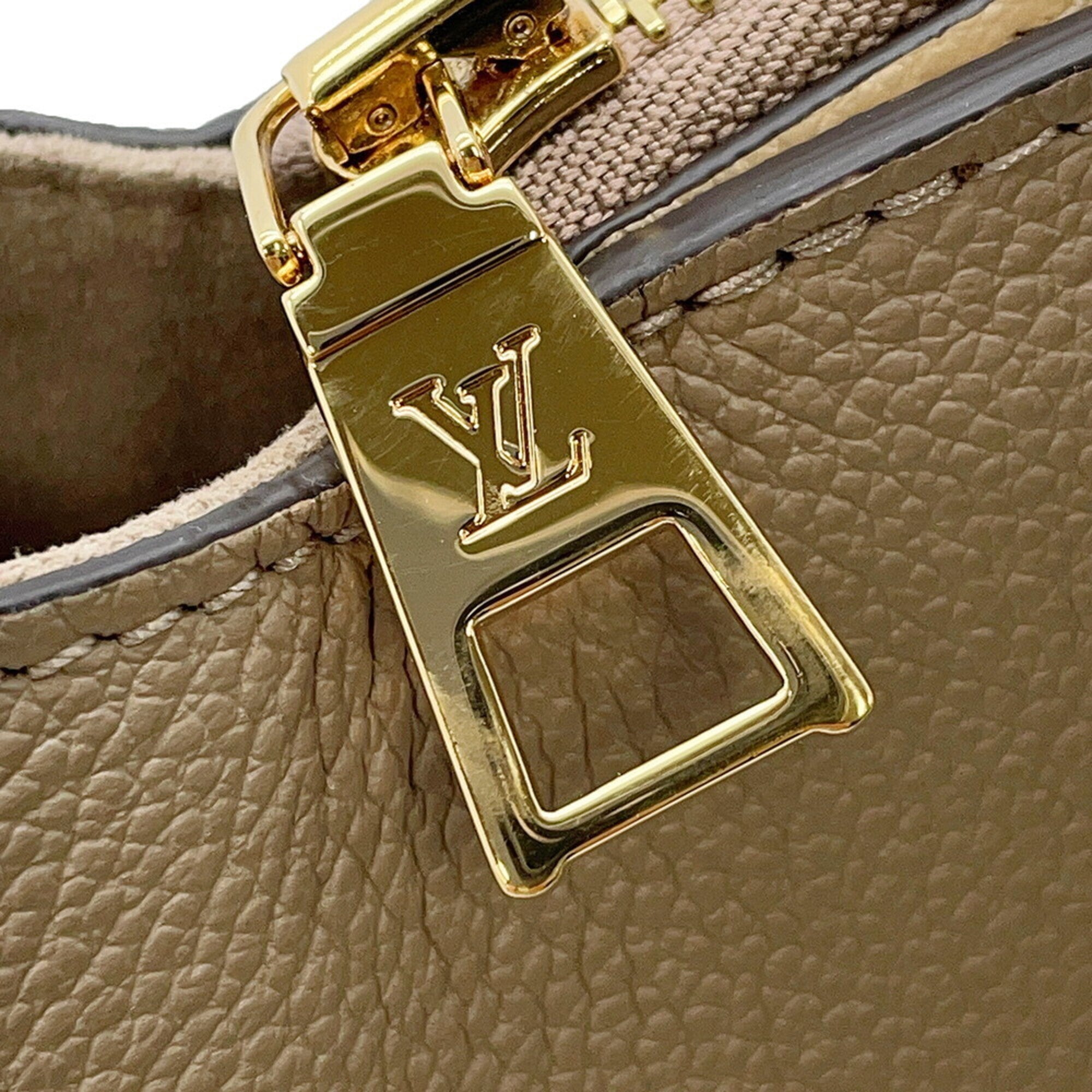 Louis Vuitton Cream Tourterelle Monogram Empreinte Handbag Shoulder Bag (Pre-Owned)