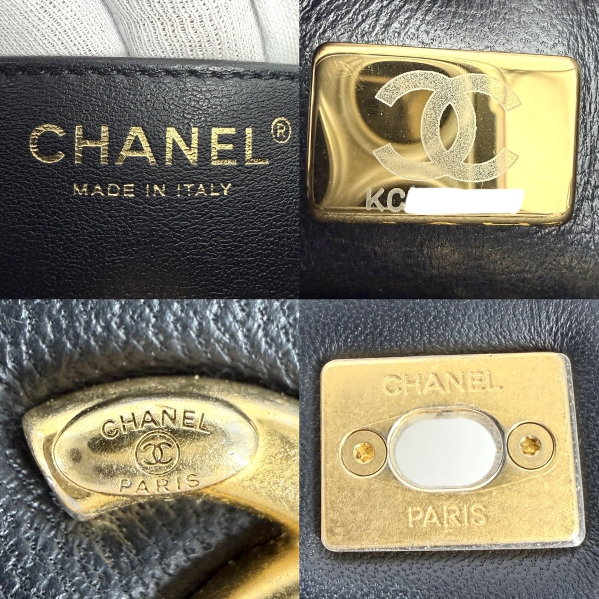 Chanel Black Leather Shoulder Bag (Pre-Owned)