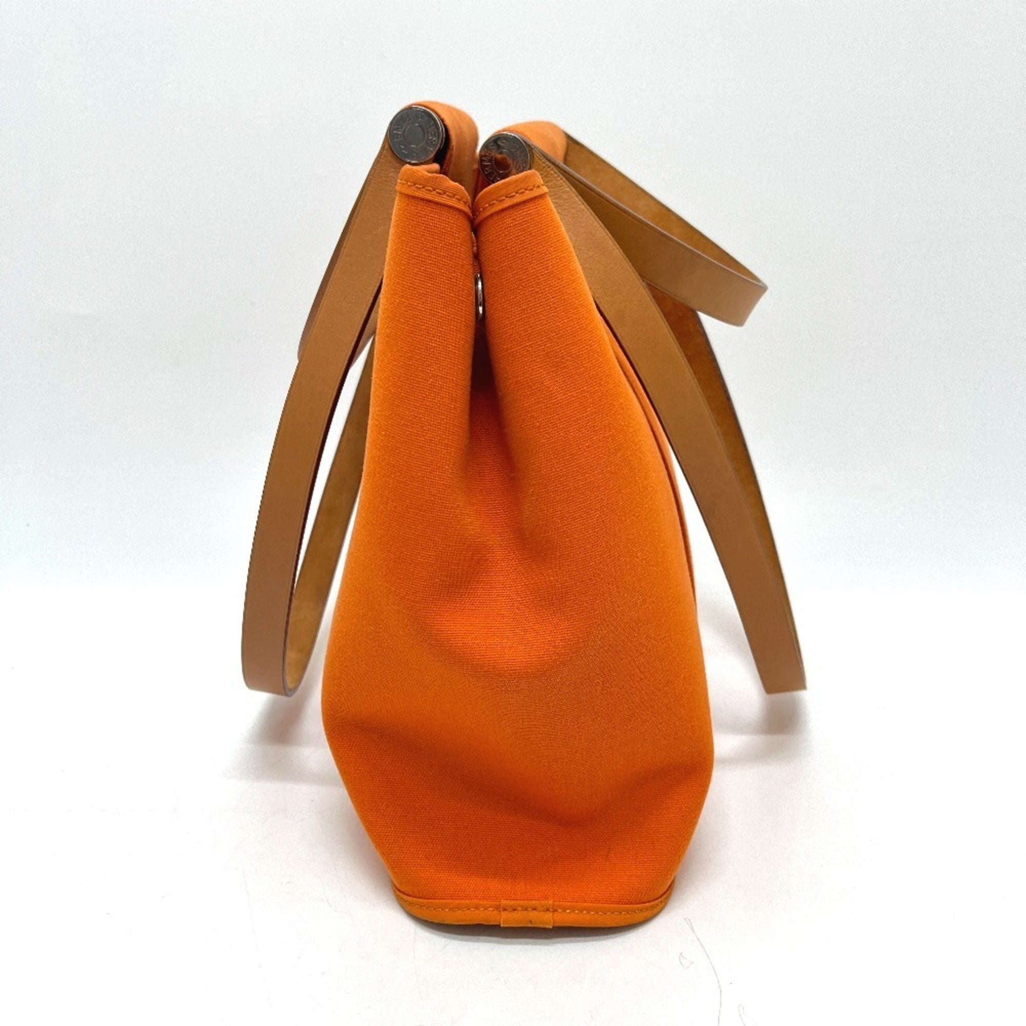 Hermes Orange Toile H Handbag Tote Bag (Pre-Owned)