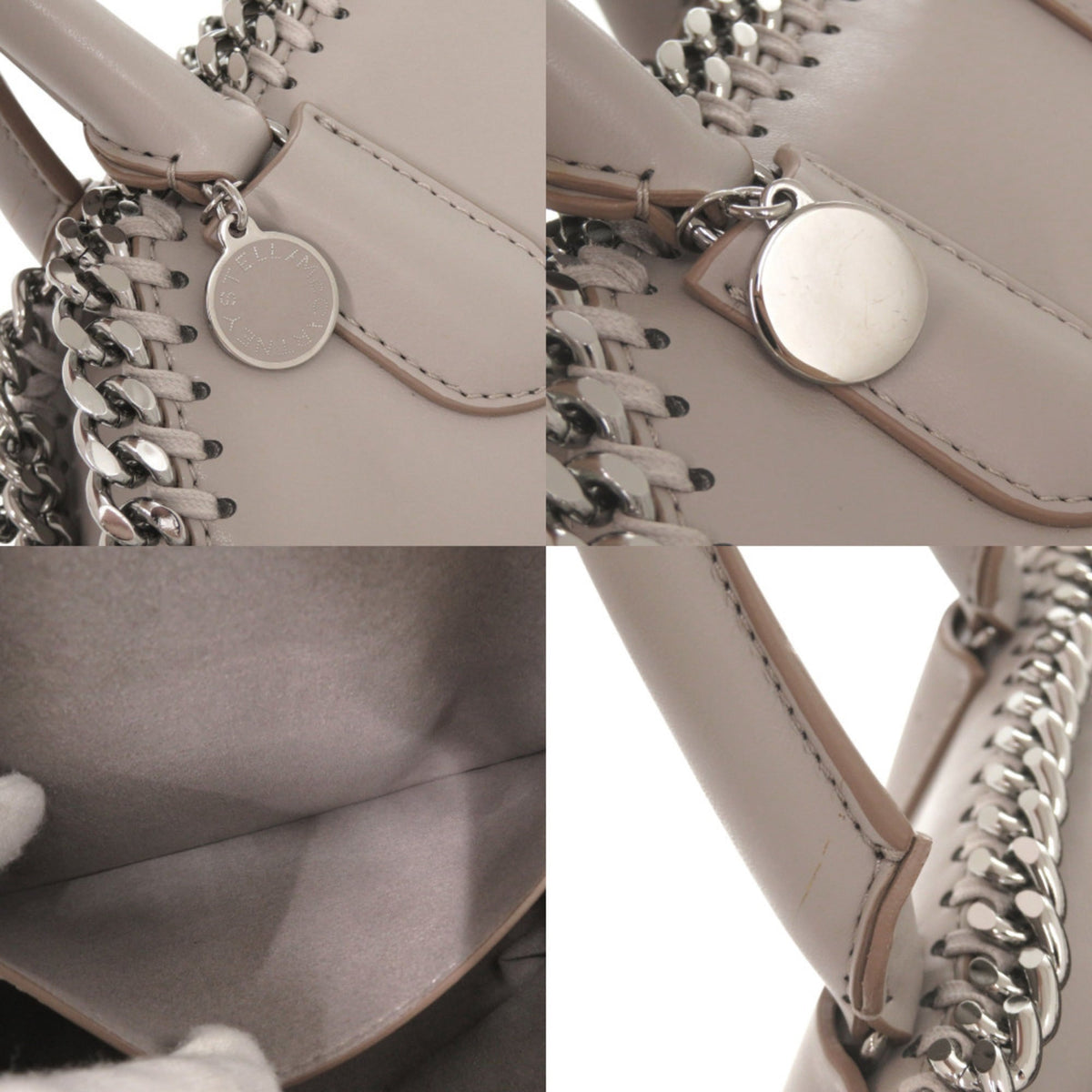 Stella Mccartney Gray Polyester Elastane Handbag Shoulder Bag (Pre-Owned)