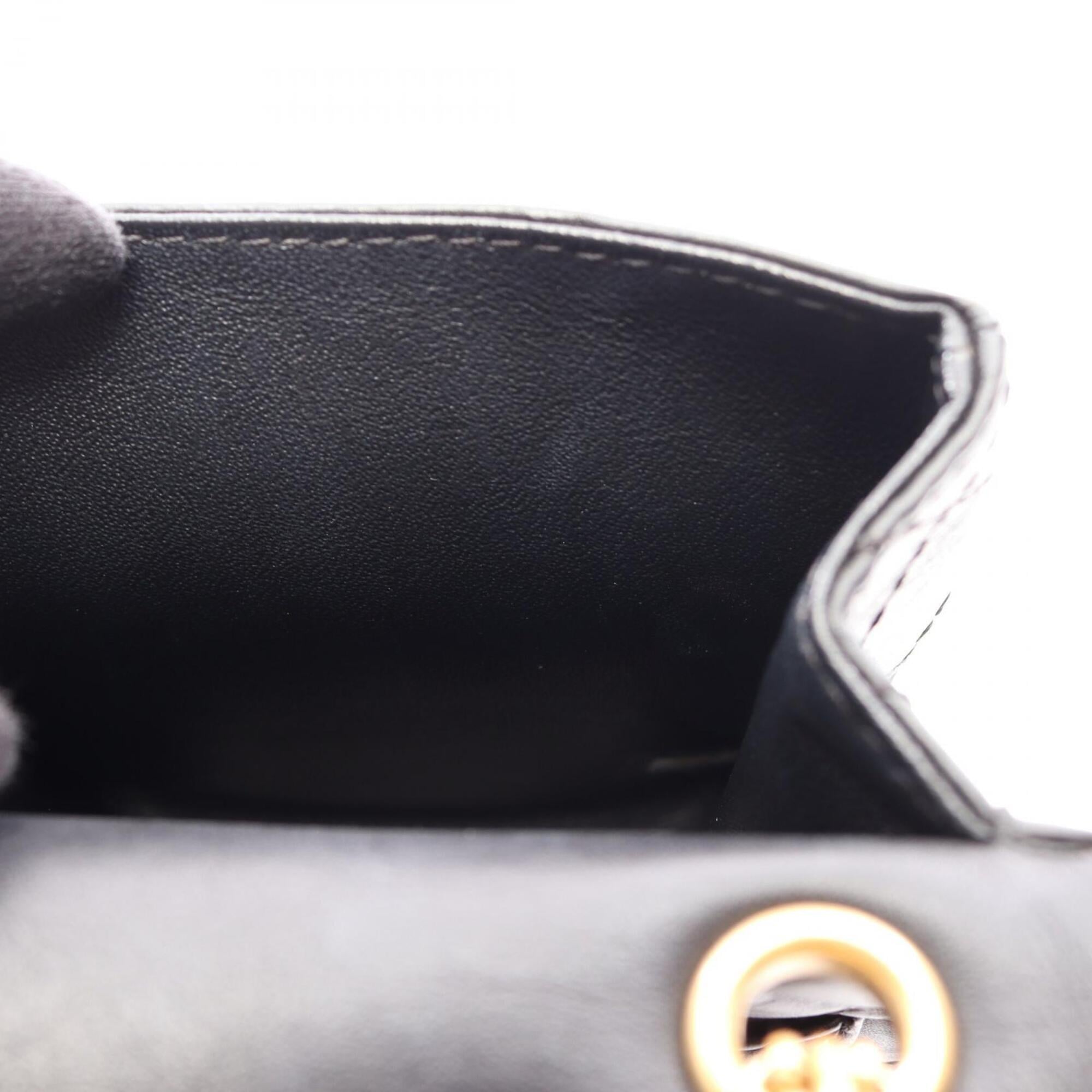 Chanel 2.55 Black Leather Shoulder Bag (Pre-Owned)