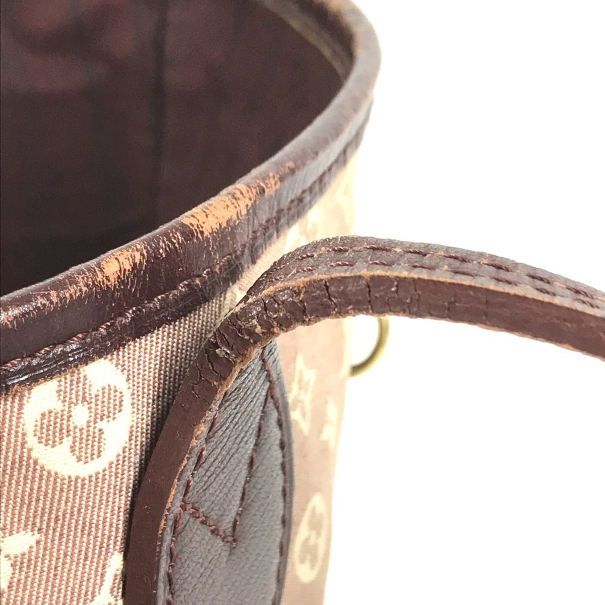 Louis Vuitton Red Color Sepia Monogram Idylle Shoulder Bag Tote Bag (Pre-Owned)