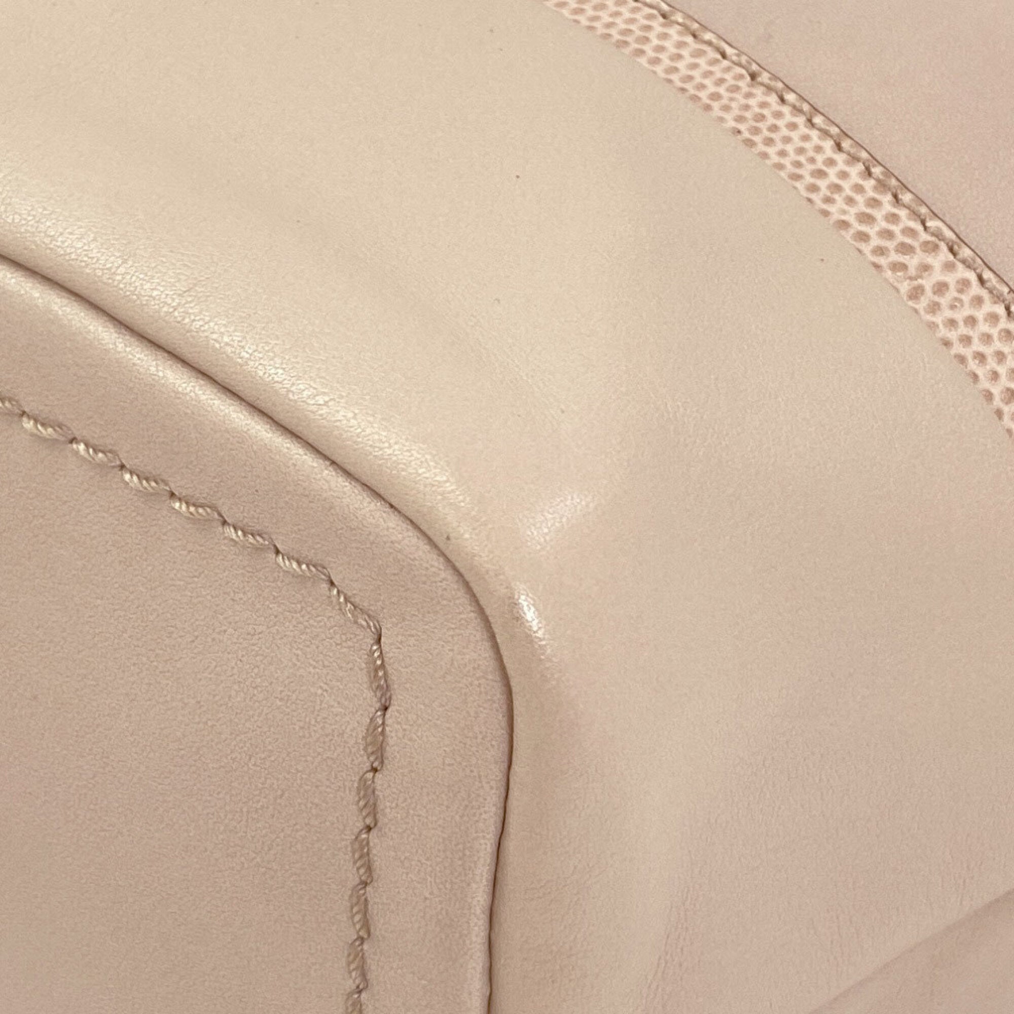 Bally Beige Leather Tote Bag (Pre-Owned)
