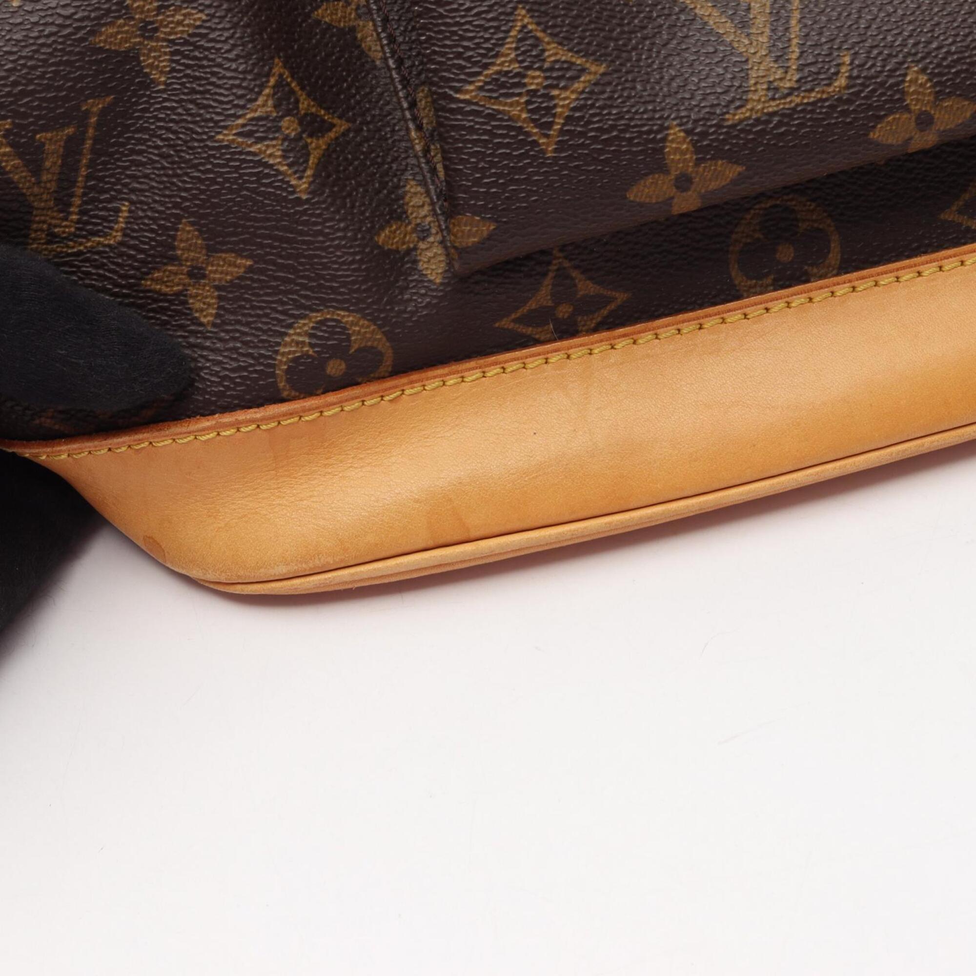 Louis Vuitton Brown Pvc Leather Backpack Handbag (Pre-Owned)