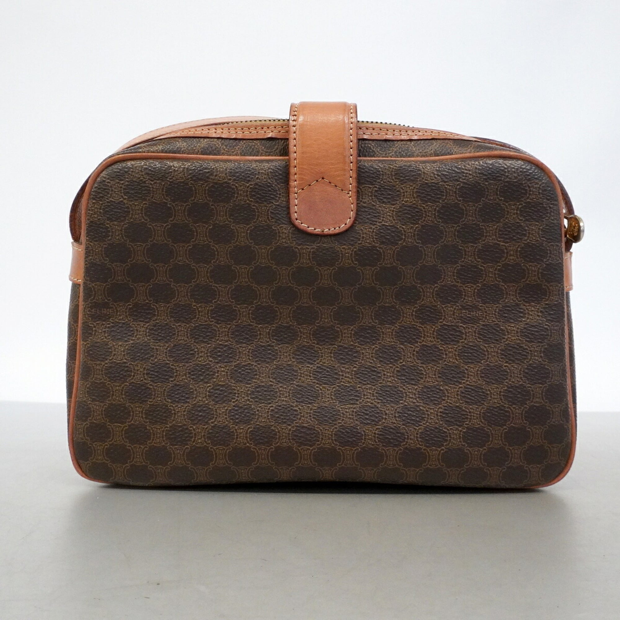 Celine Brown Pvc Shoulder Bag (Pre-Owned)