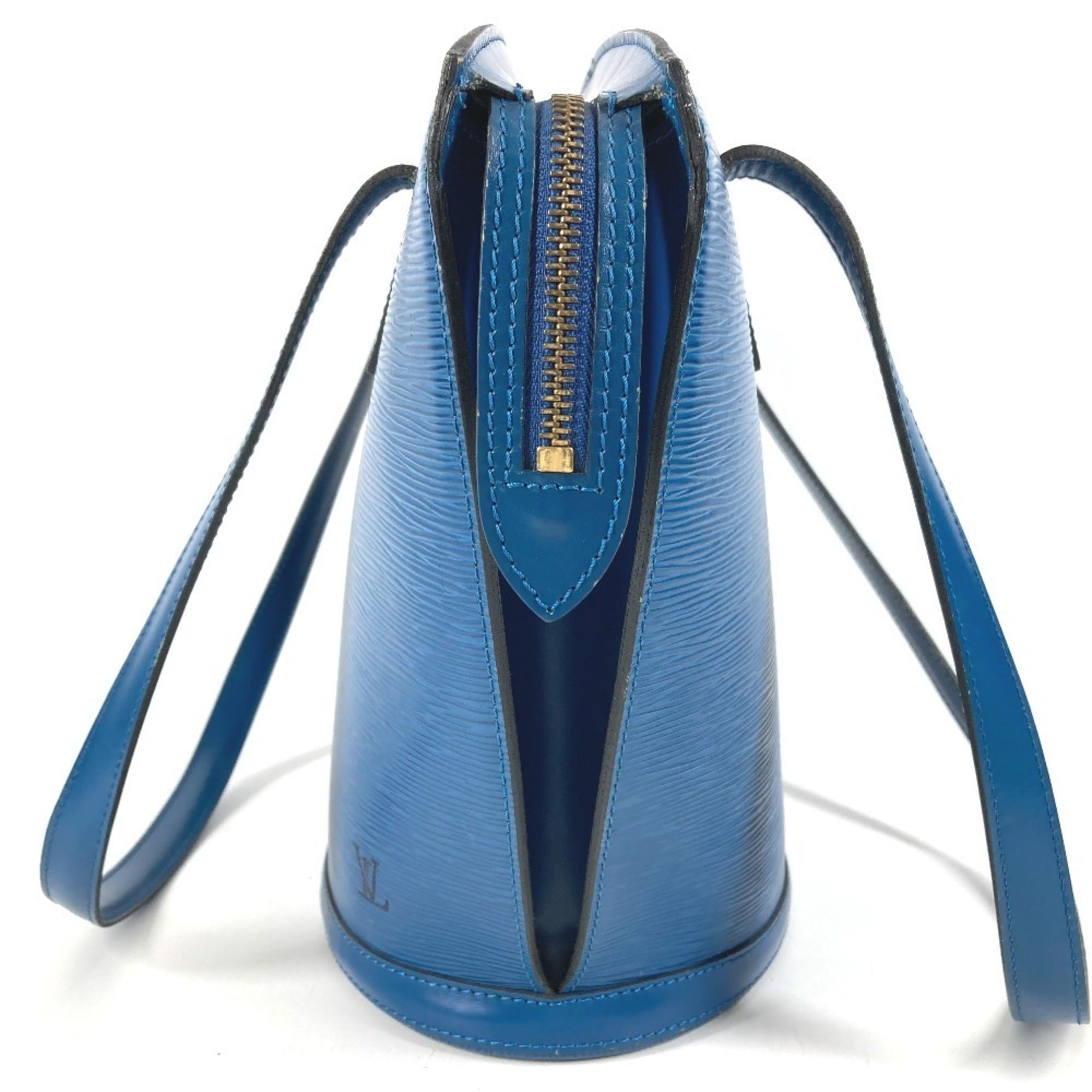 Louis Vuitton Blue Toledo Blue Epi Leather Shoulder Bag Tote Bag (Pre-Owned)