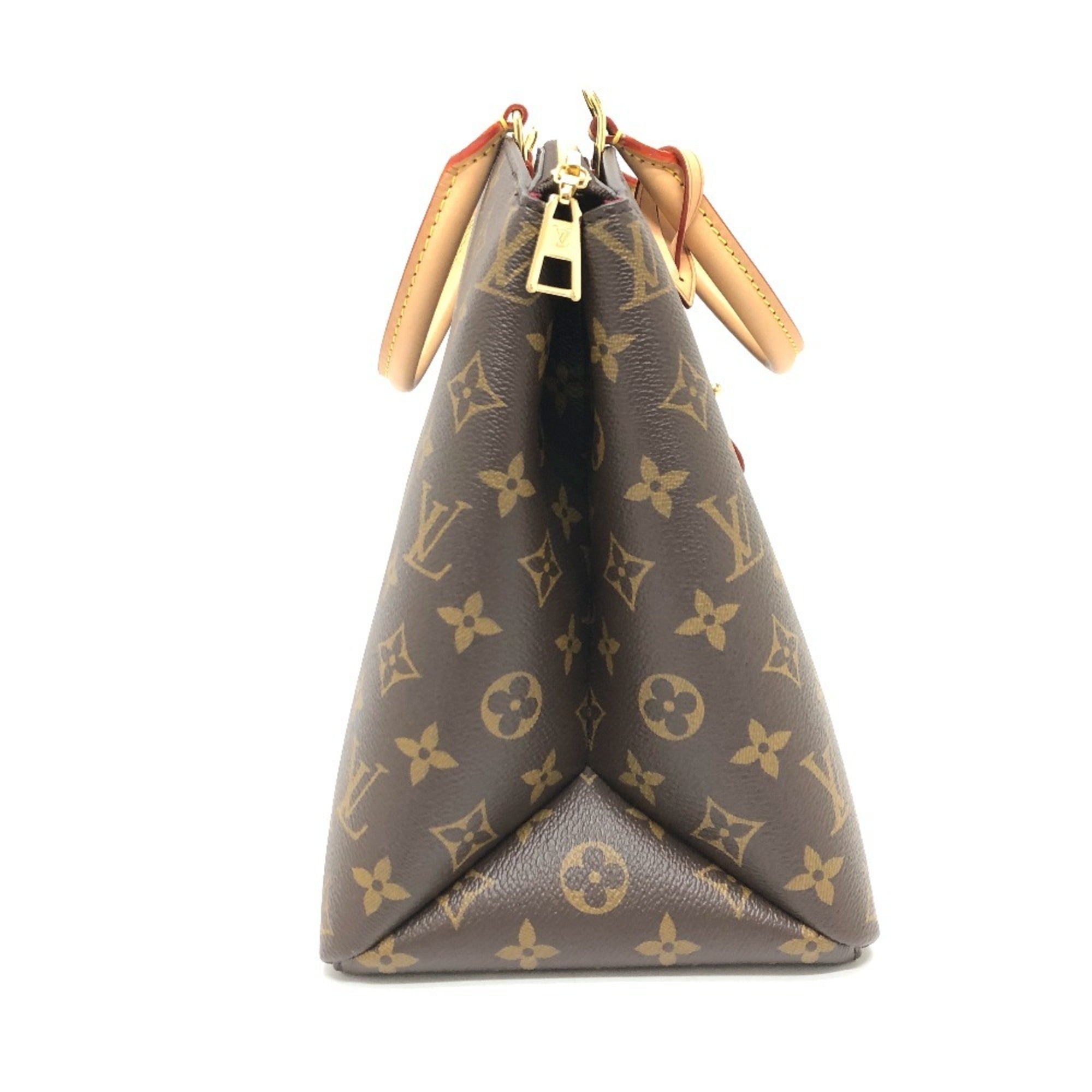 Louis Vuitton Monogram Brown Galle Monogram Red Color Monogram Handbag (Pre-Owned)