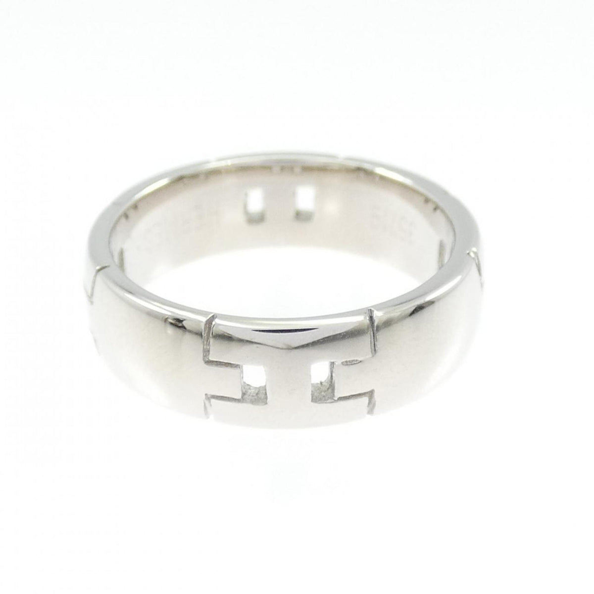 Hermes White Gold (18K) Band Ring (Pre-Owned)