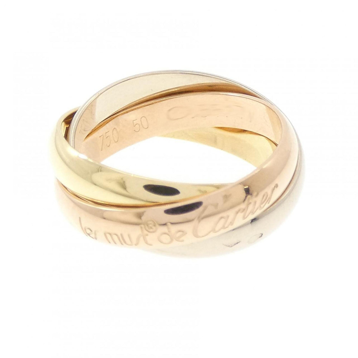Cartier Trinity Yellow Gold (18K) Pink Gold (18K) White Gold (18K) Band Ring (Pre-Owned)
