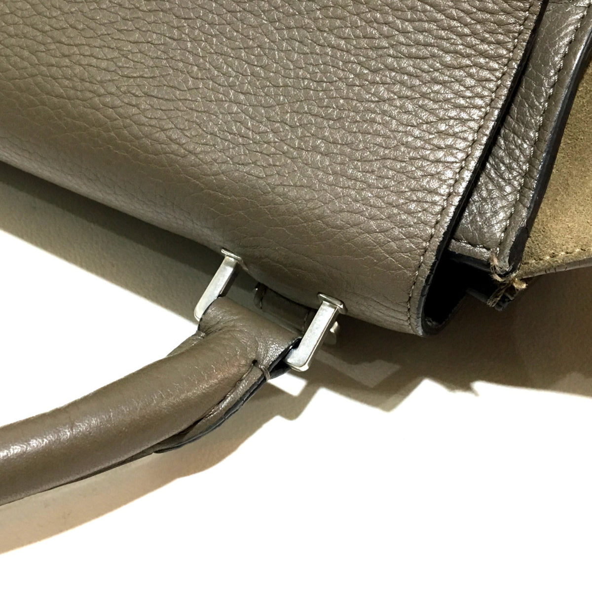 Celine Gray Leather Handbag (Pre-Owned)