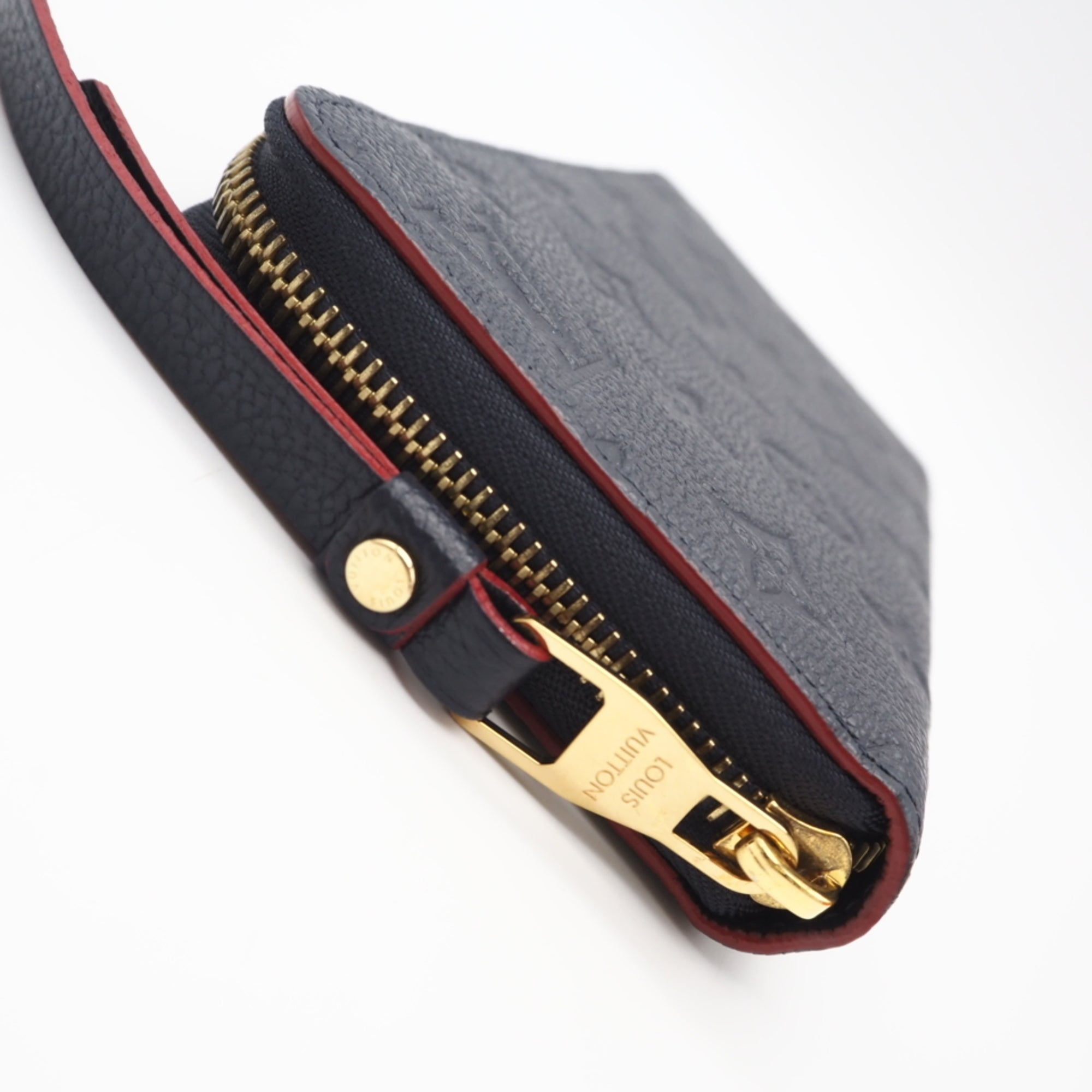 Louis Vuitton Marine Rouge Navy Red Color Leather Long Wallet (Bi-Fold) (Pre-Owned)