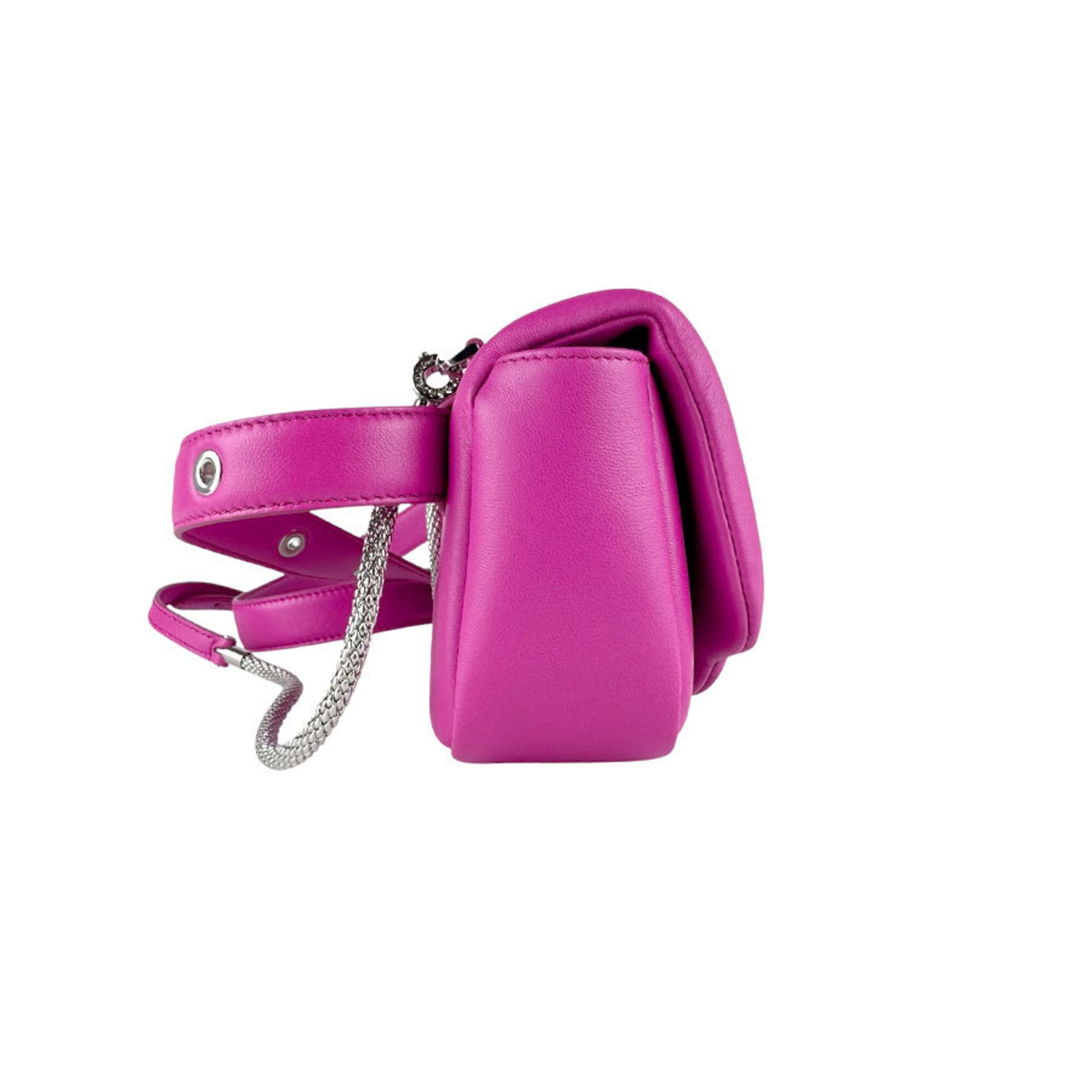 Bvlgari Pink Leather Fanny Pack Shoulder Bag (Pre-Owned)