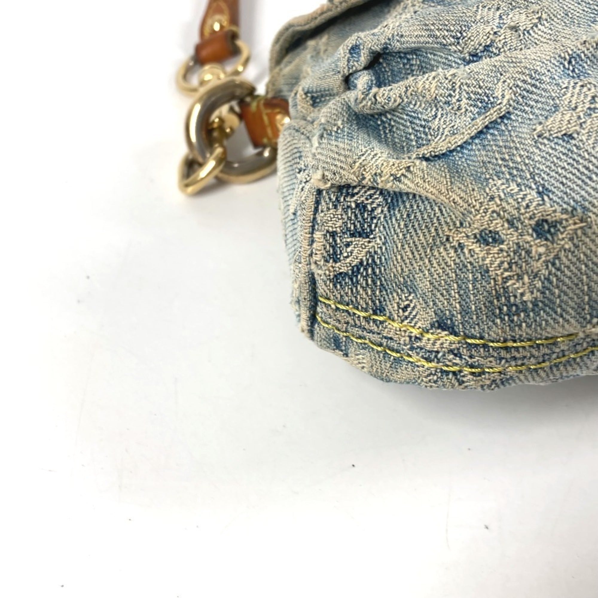 Louis Vuitton Monogram Denim Blue Monogram Denim Handbag Shoulder Bag (Pre-Owned)