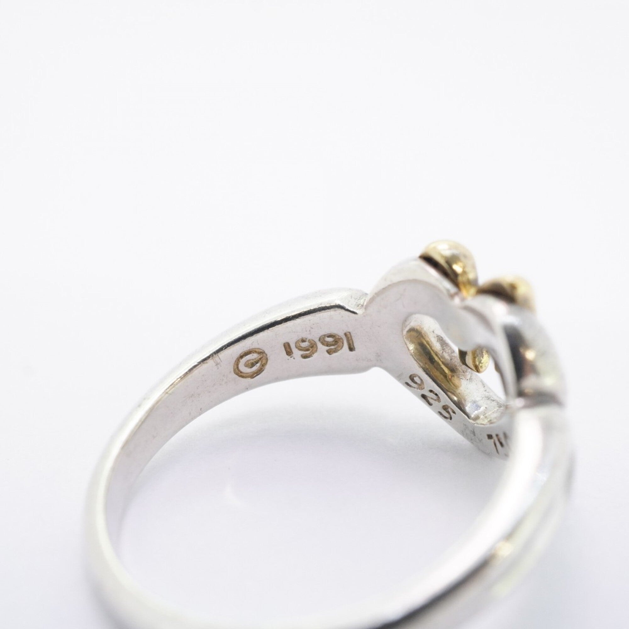 Tiffany Yellow Gold (18K) Silver 925 Band Ring (Pre-Owned)