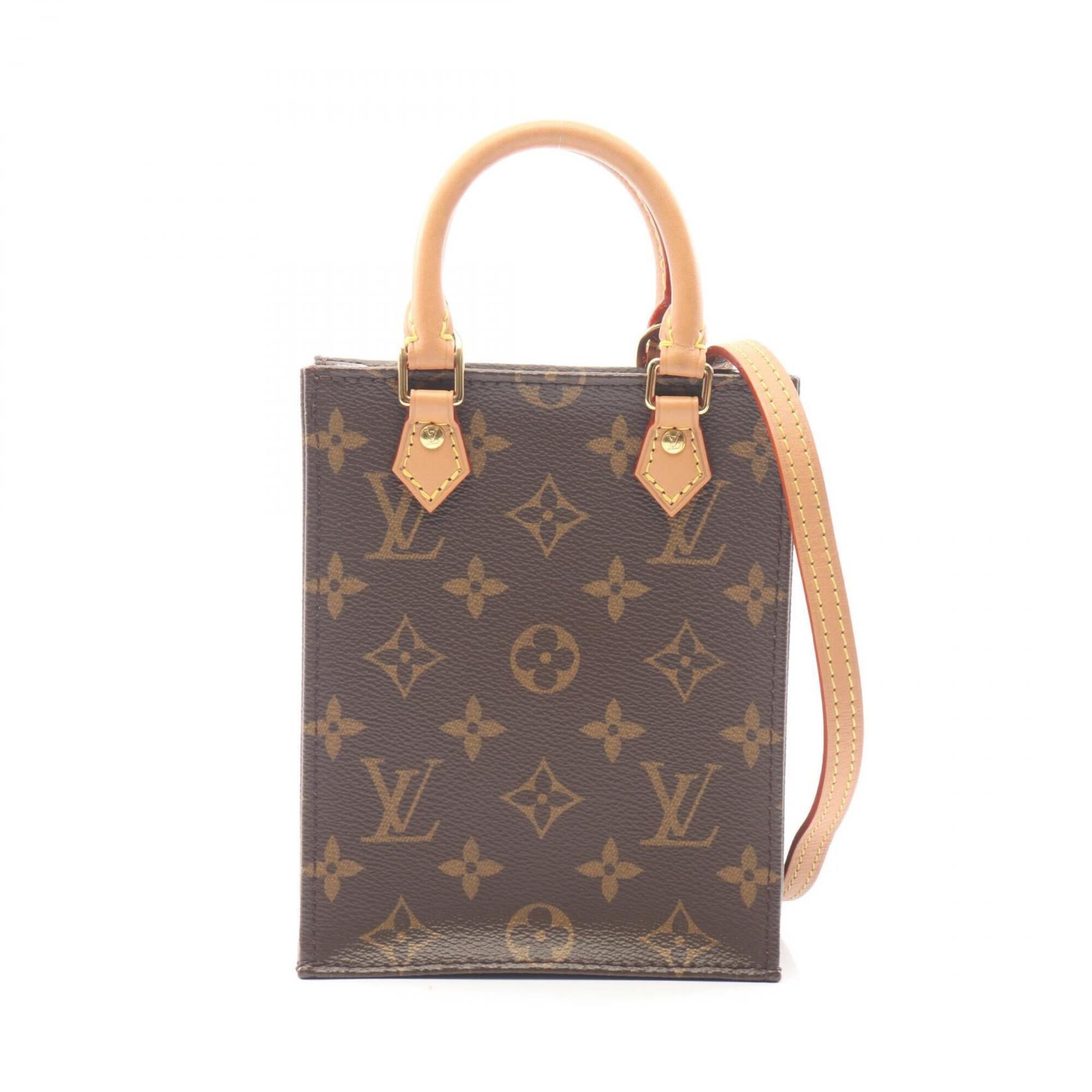 Louis Vuitton Brown Coated Canvas Leather Handbag (Pre-Owned)