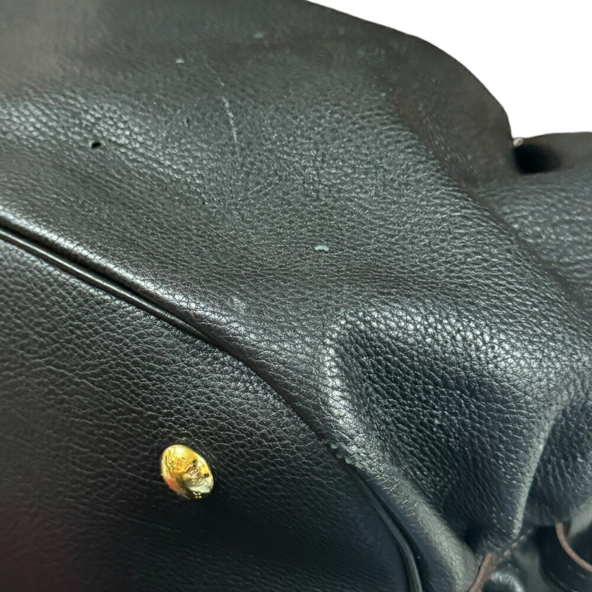 Louis Vuitton Black Noir Mahina Leather Handbag (Pre-Owned)